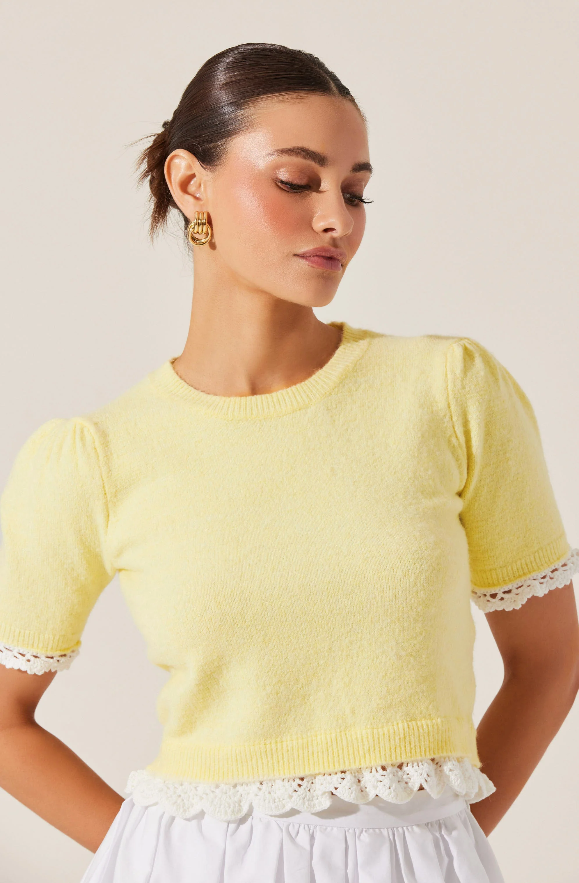 Essy Lace Trim Sweater