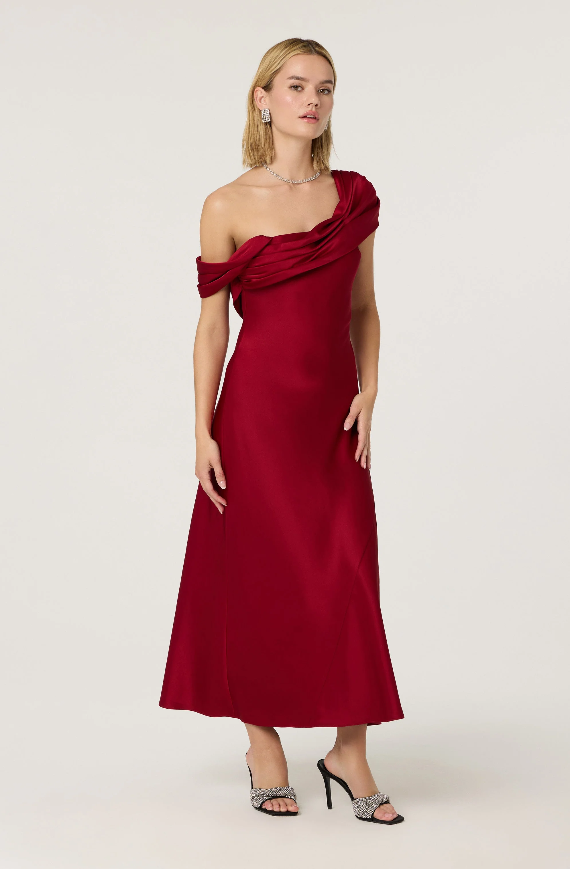 Alyssia One Shoulder Maxi Dress