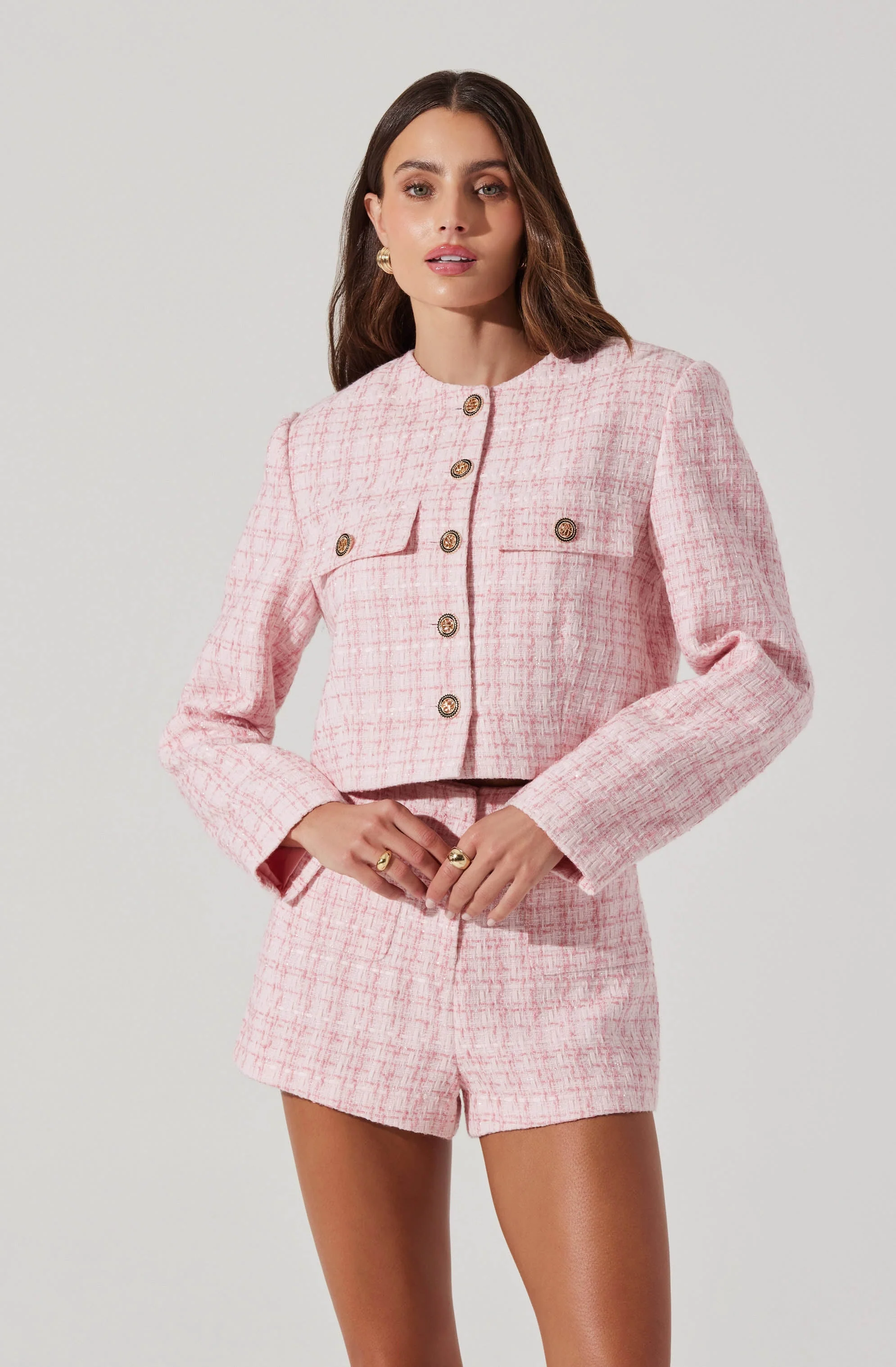 Cropped Tweed Jacket