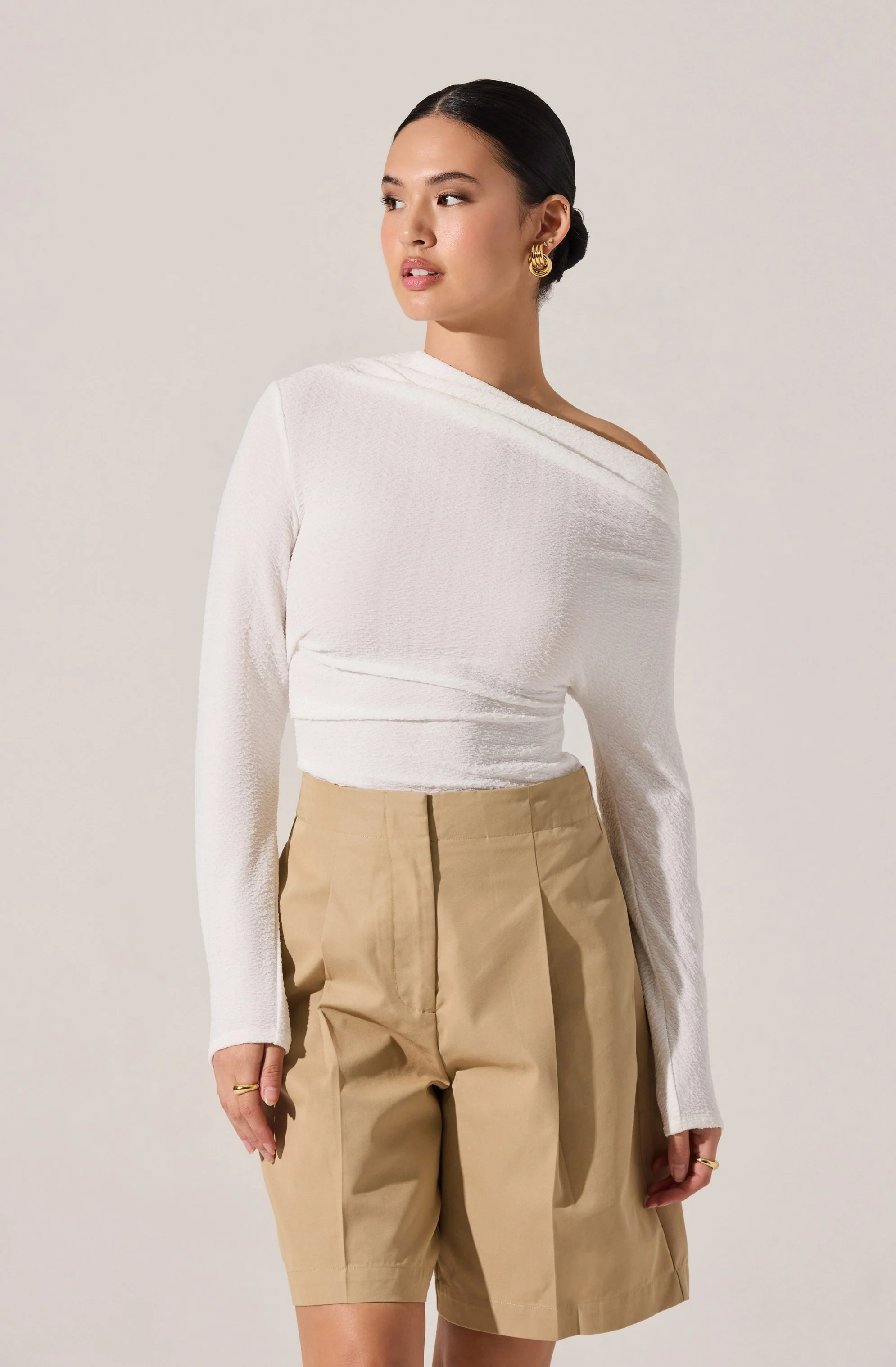 Textured Off Shoulder Top