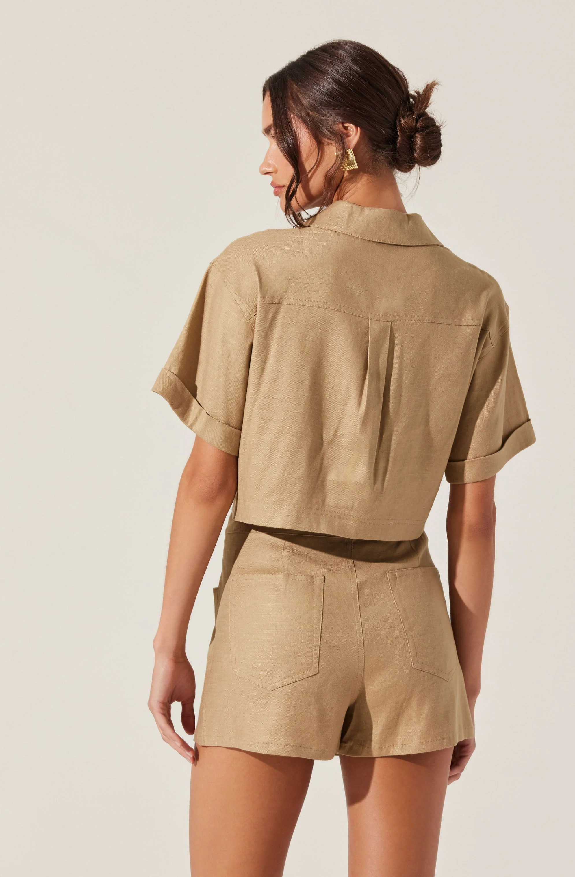 Deborah Linen Blend Safari Skort