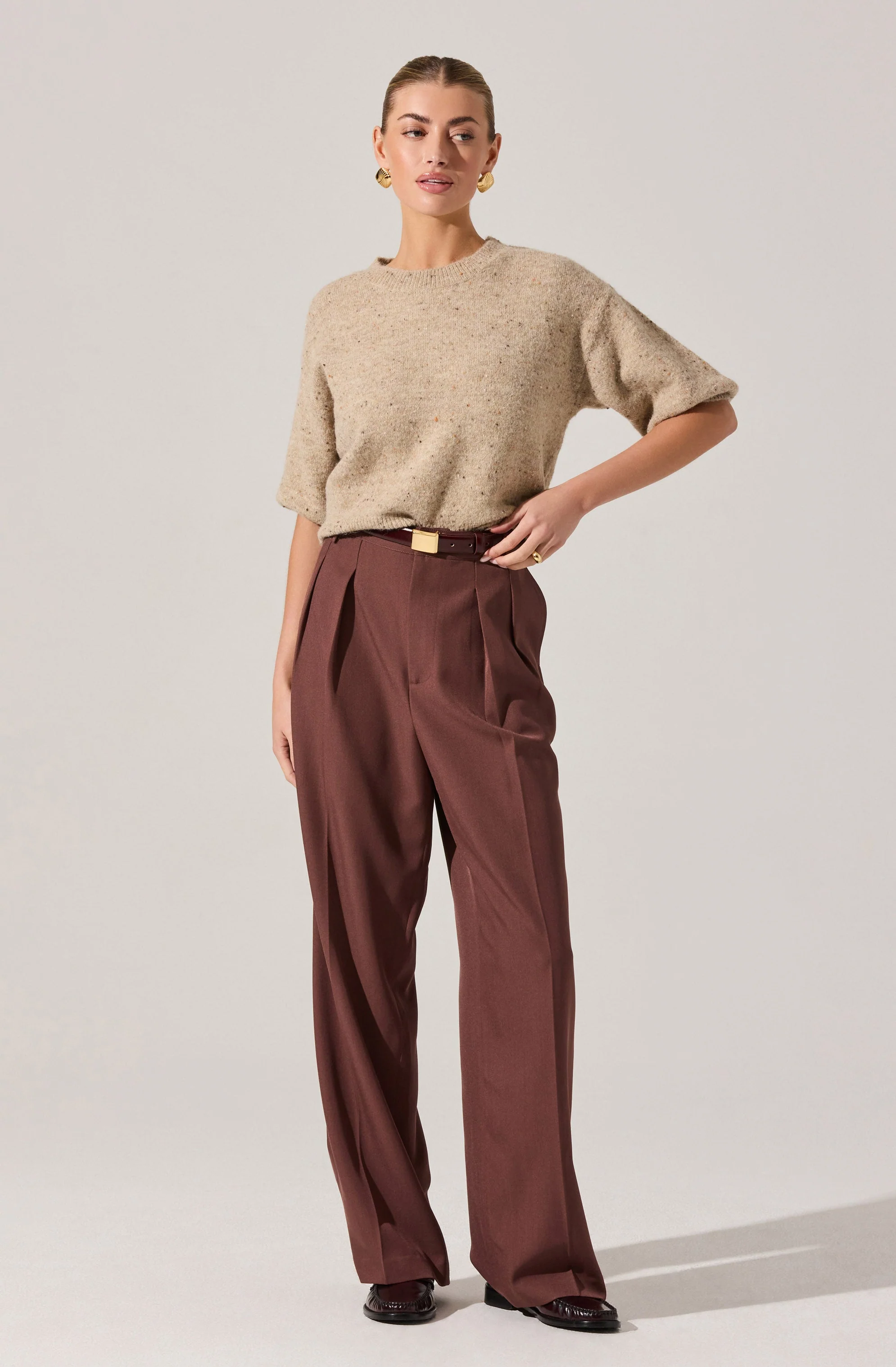 Faria Pleated Tailored Pants