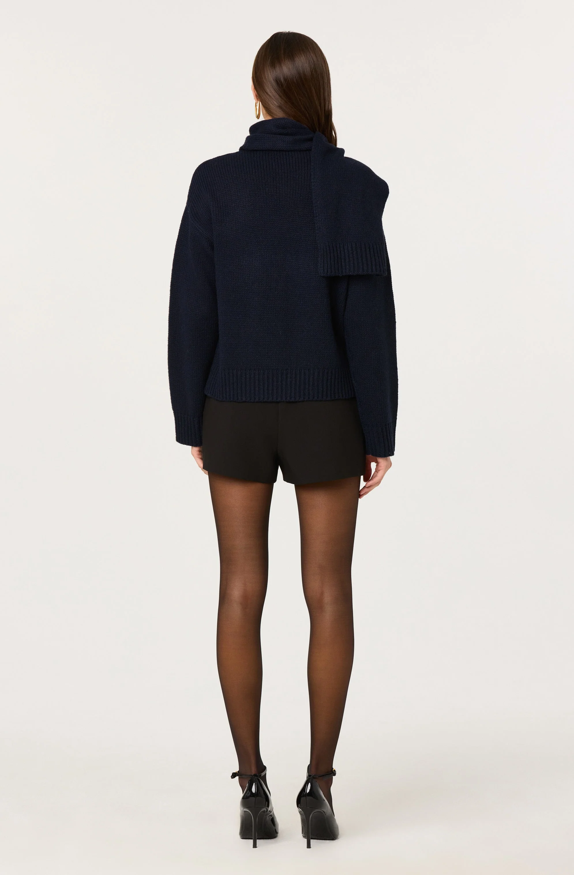 Jackeline Asymmetrical Scarf Cardigan