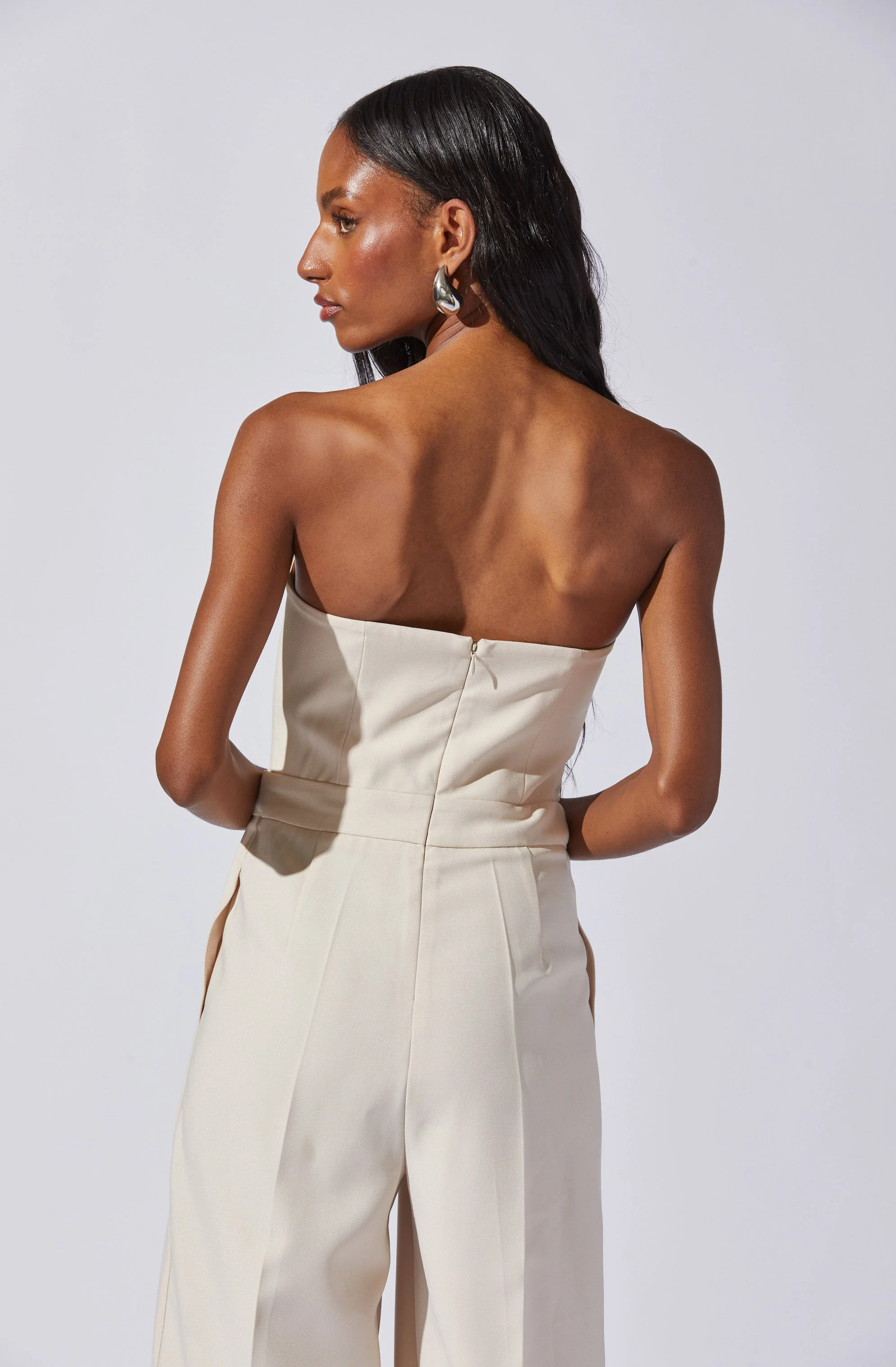 Bryony Tailored Pleat Belted Jumpsuit