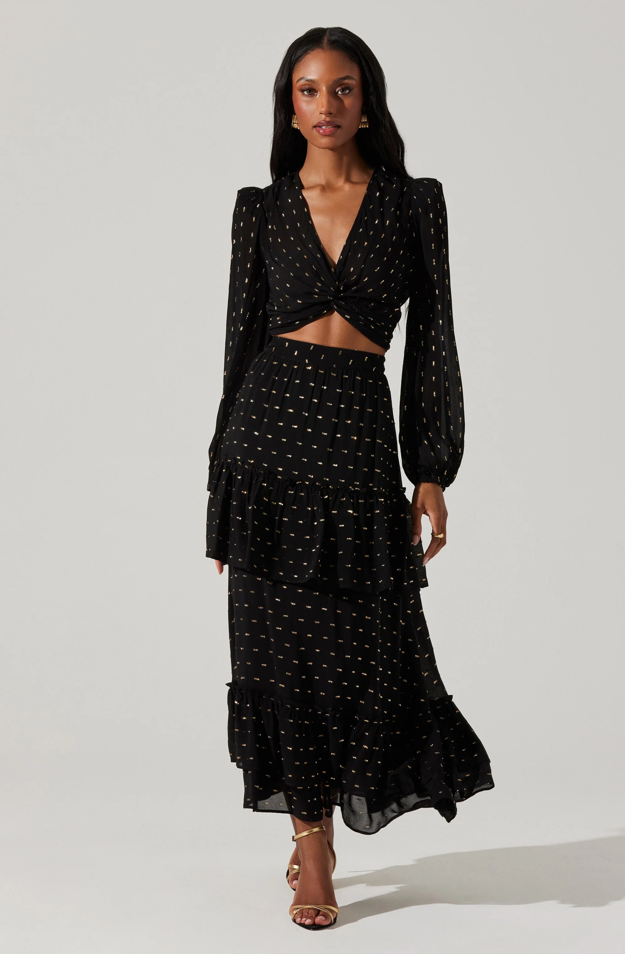 Nix Tiered Maxi Skirt