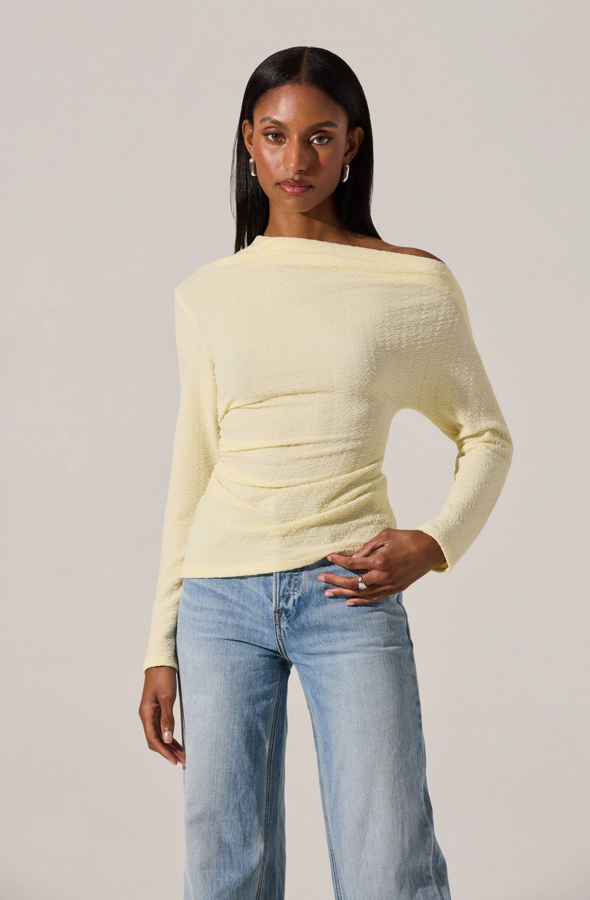 Textured Off Shoulder Top