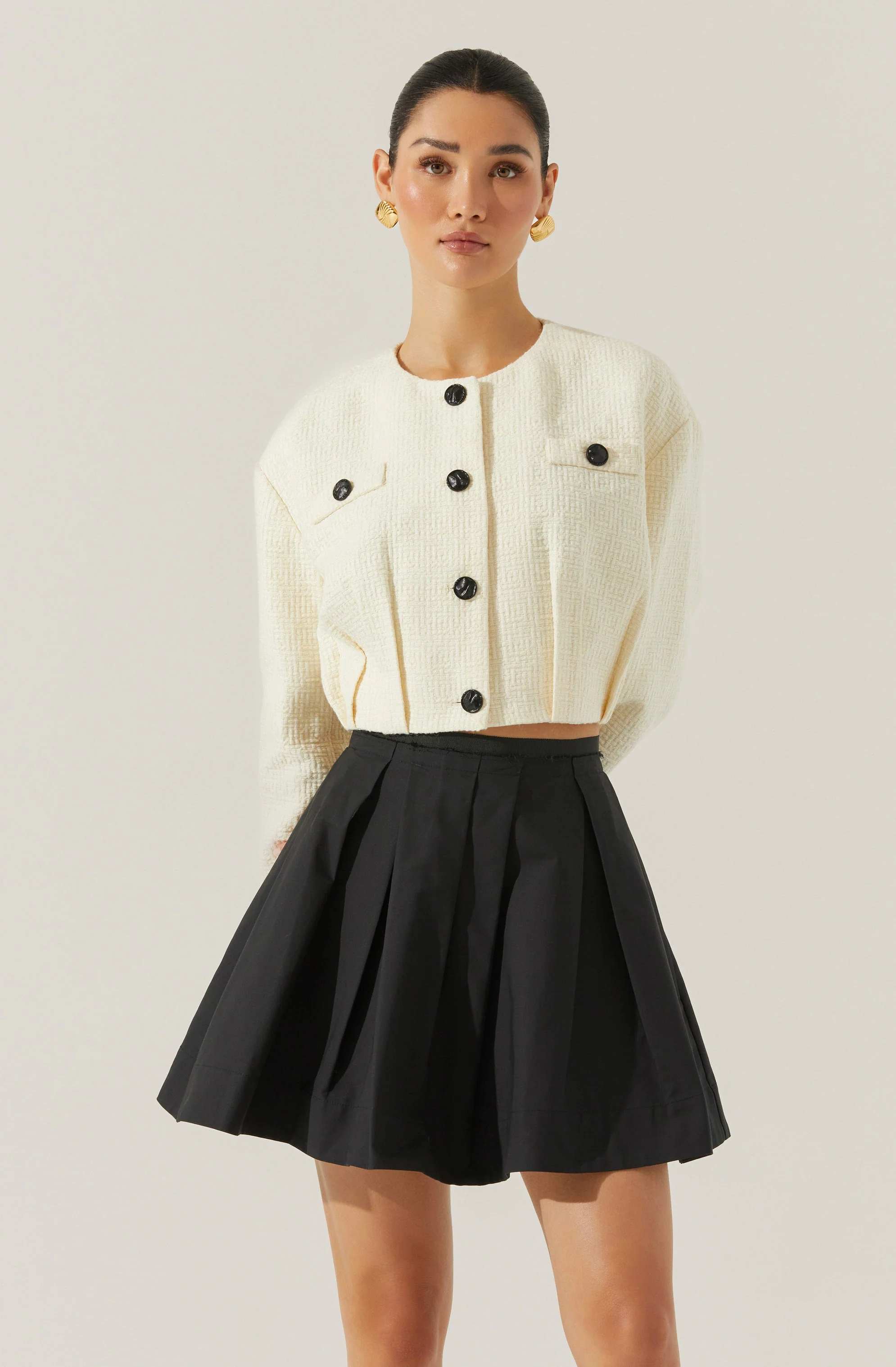 Edana Cropped Tailored Jacket