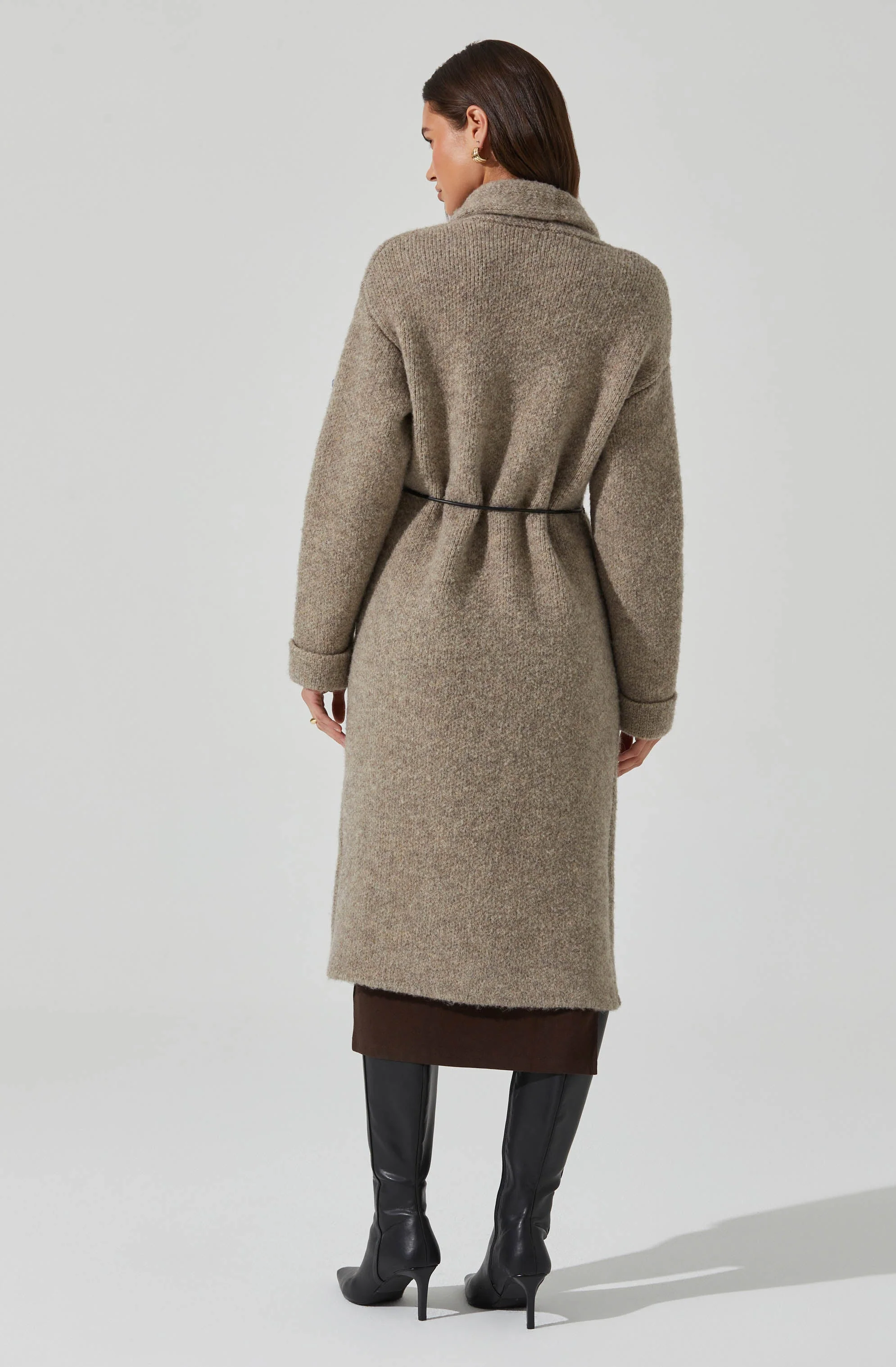 Noor Belted Maxi Cardigan