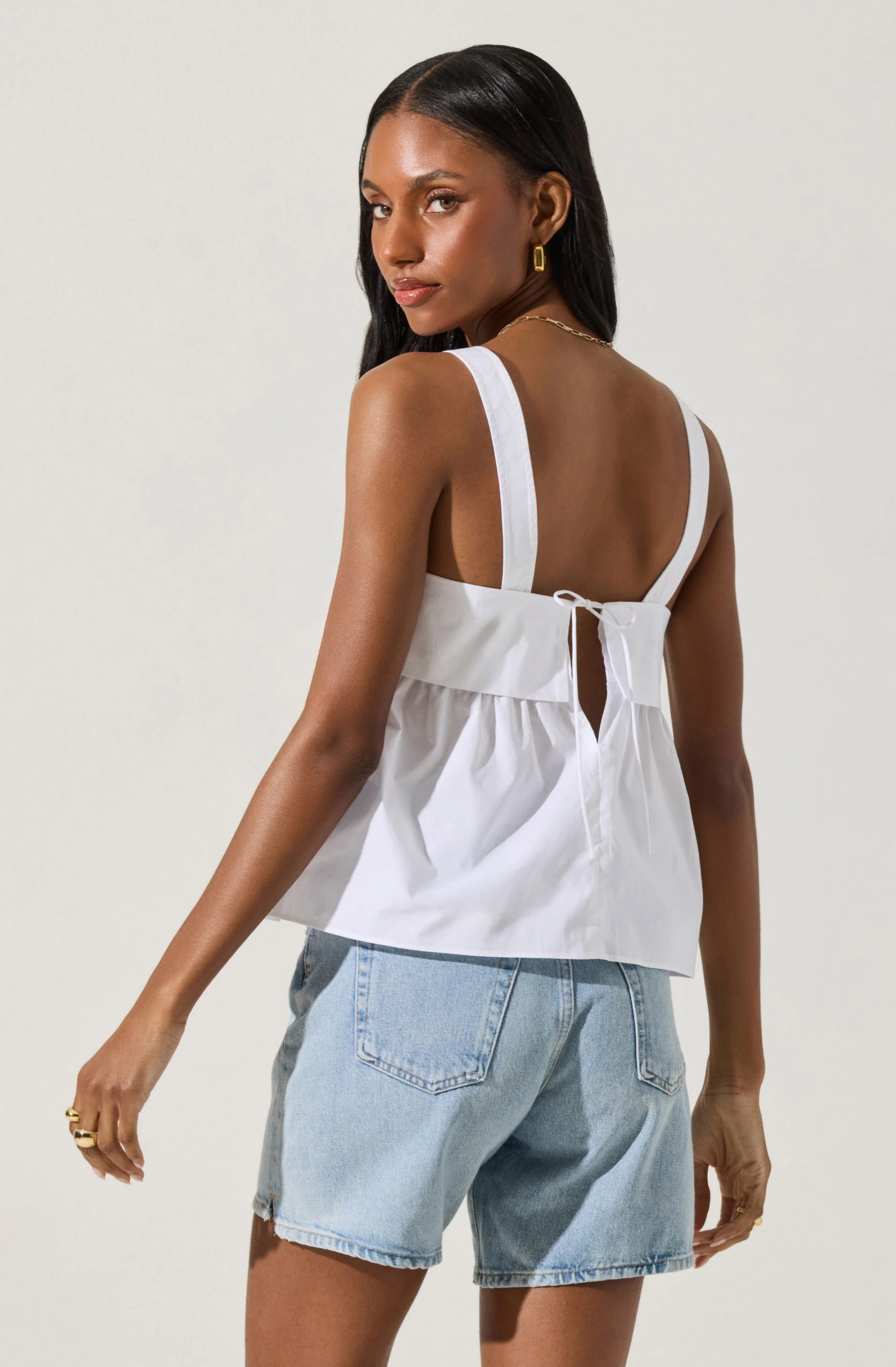 Square Neck Babydoll Top