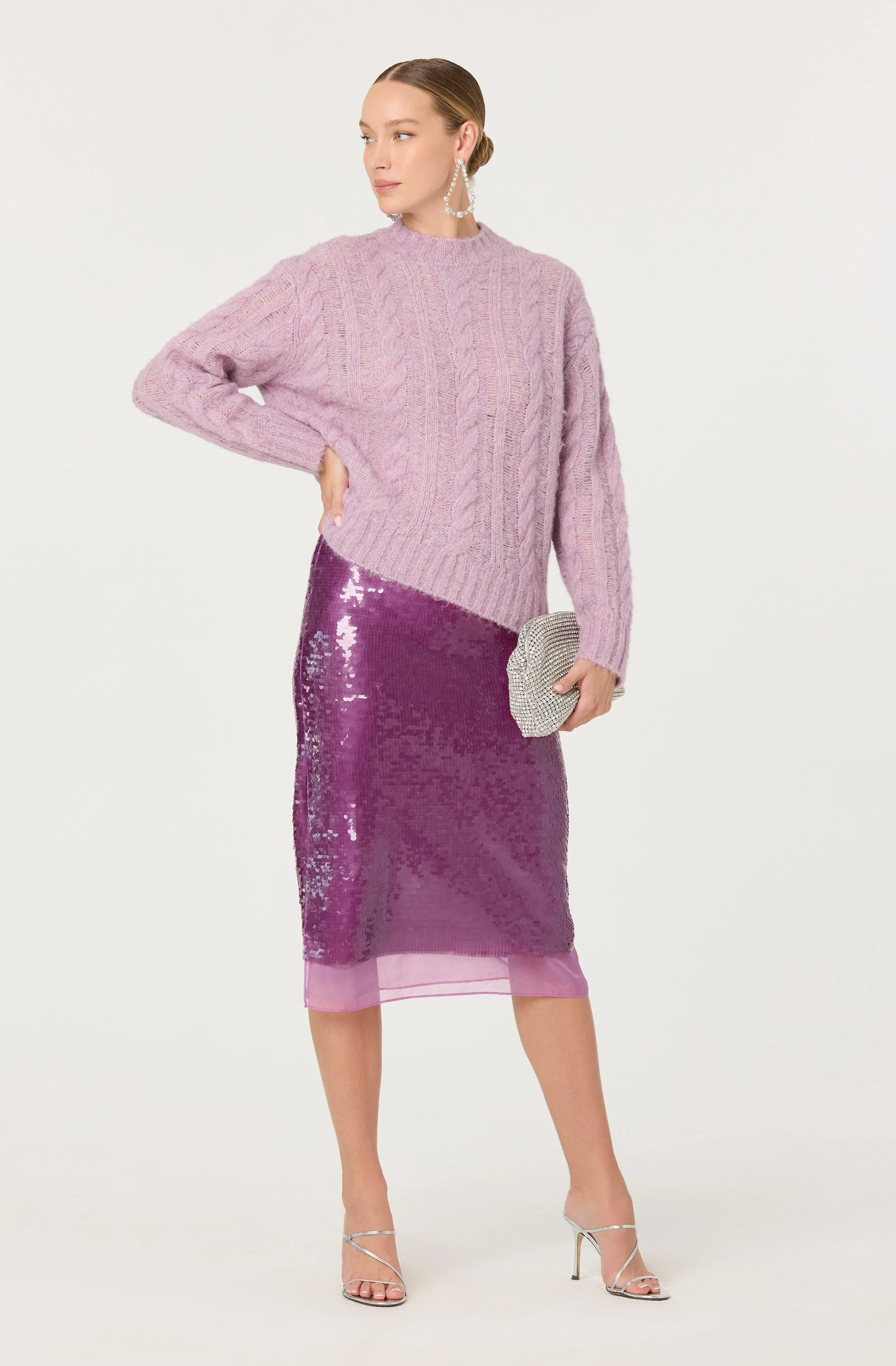 Shirin Sequin Pencil Skirt