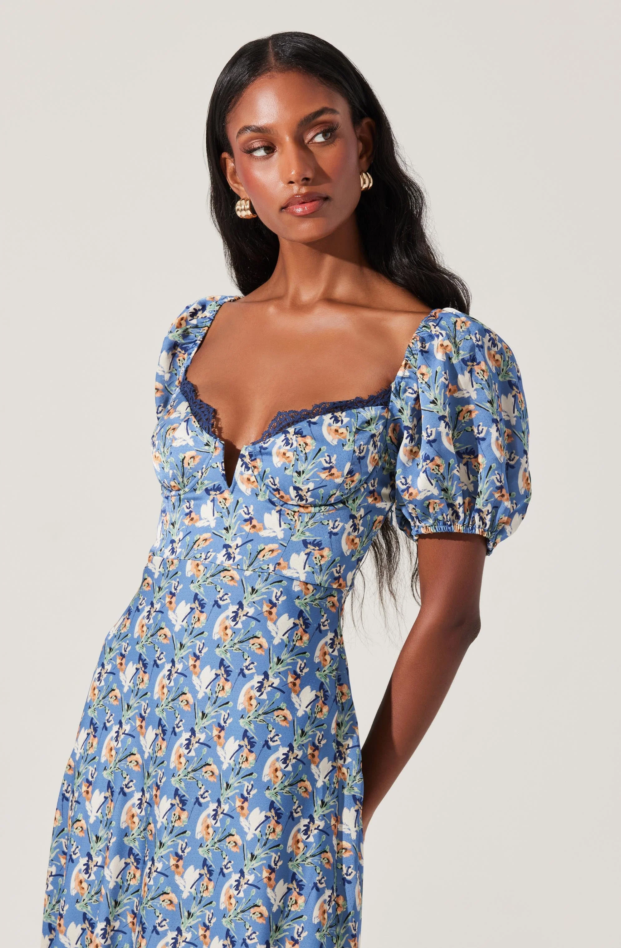 Sylvie Floral Bustier Maxi Dress
