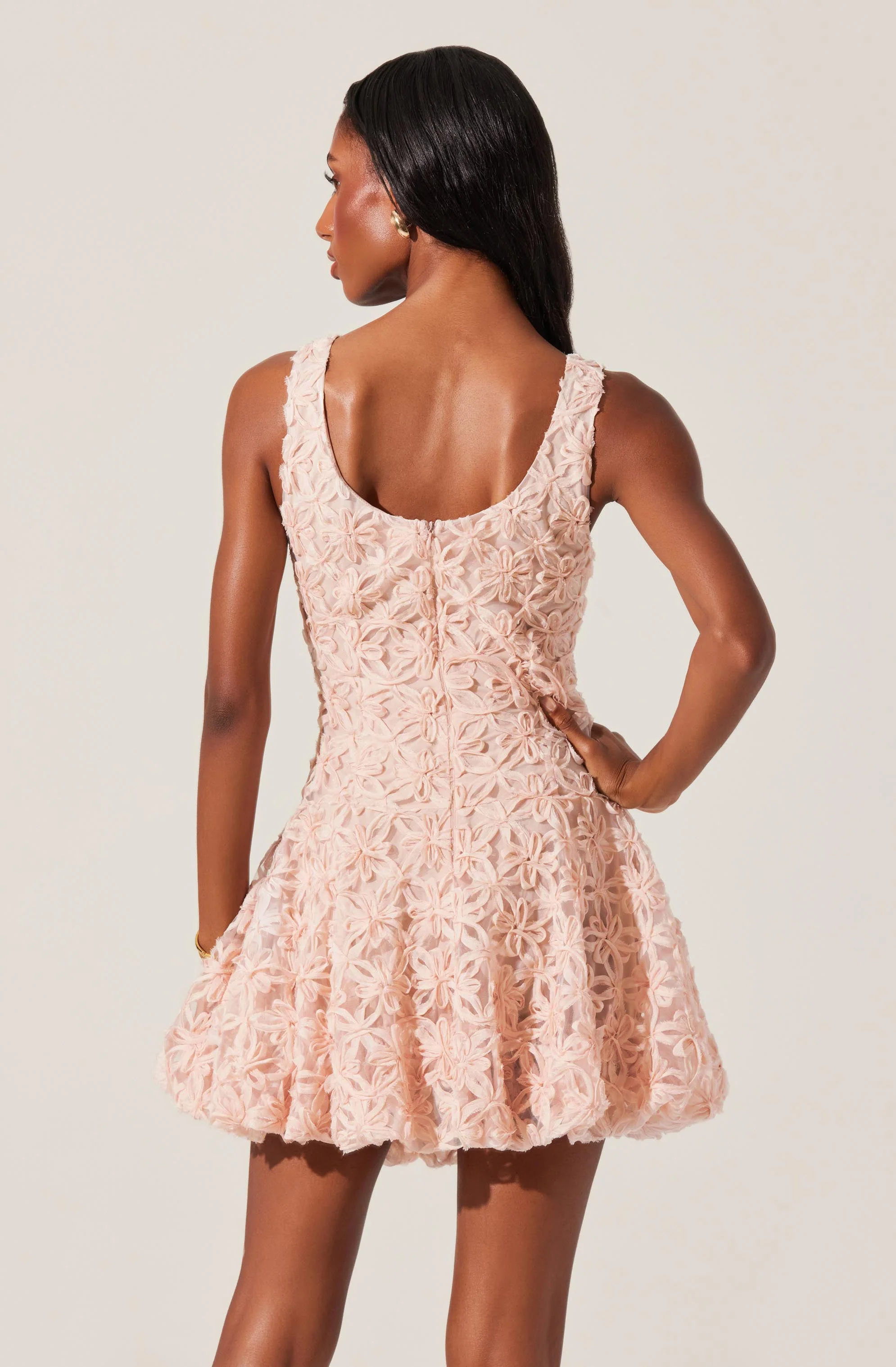 Fable 3D Floral Bubble Dress