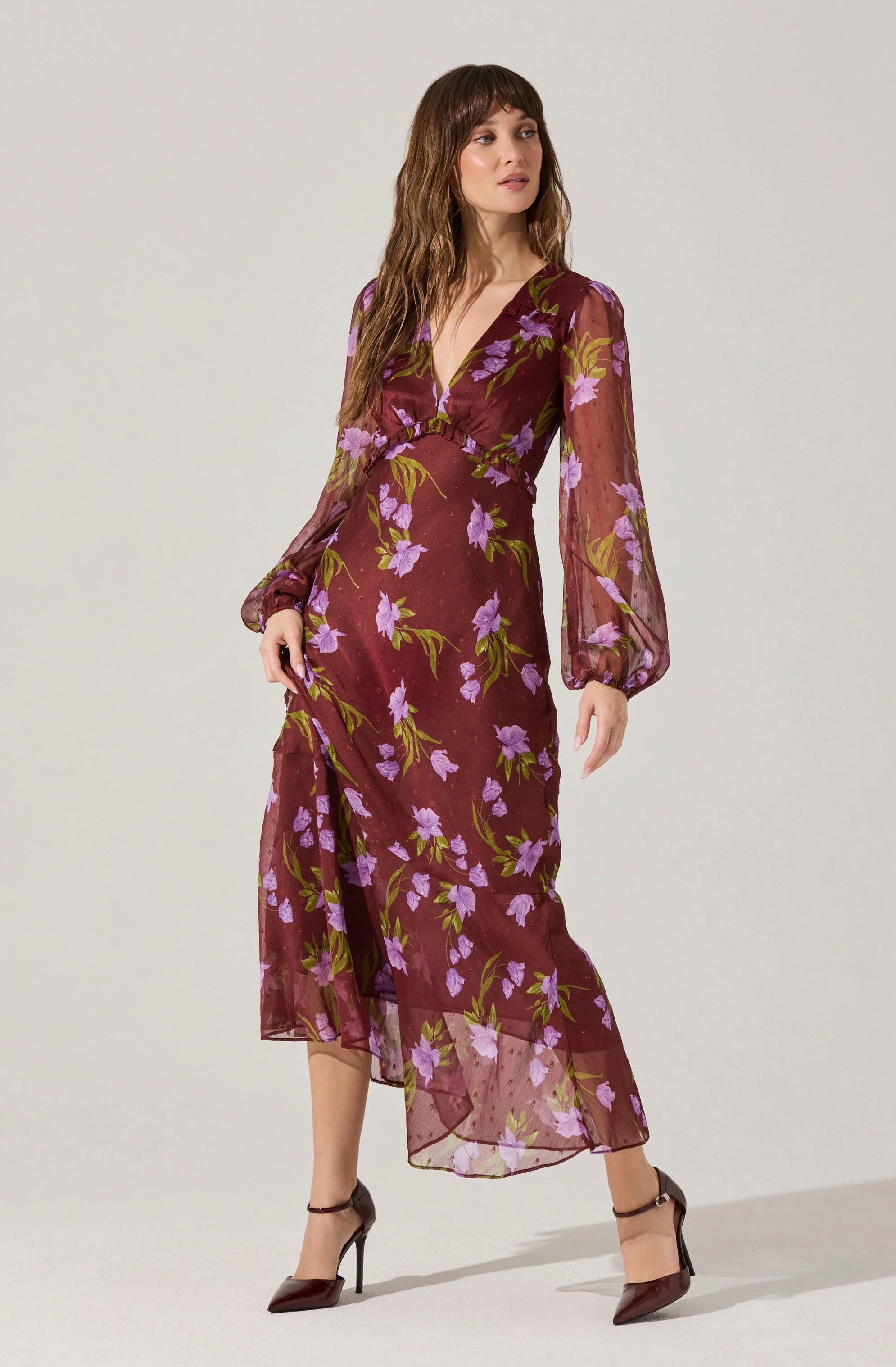 Calantha V-Neck Floral Maxi Dress