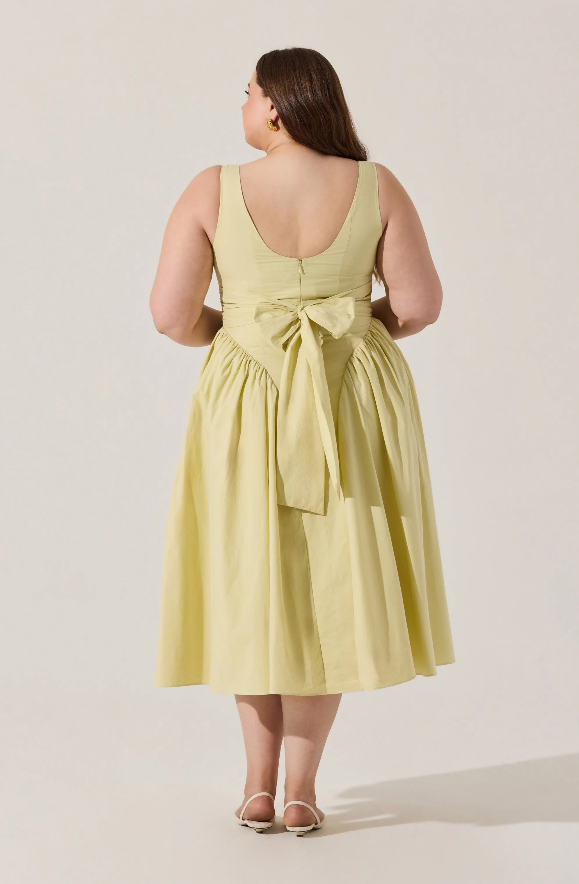 Vinya Poplin Drop Waist Dress