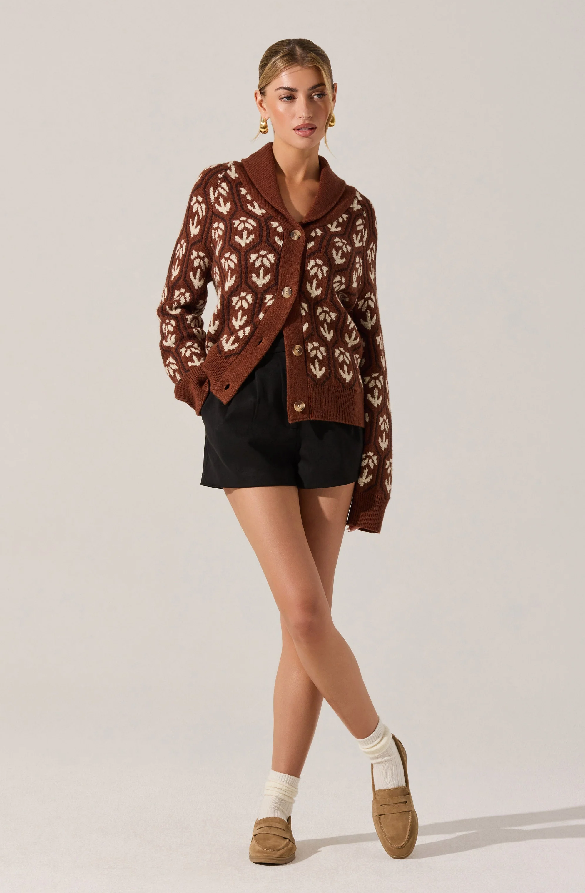 Marcenia Shawl Collar Cardigan
