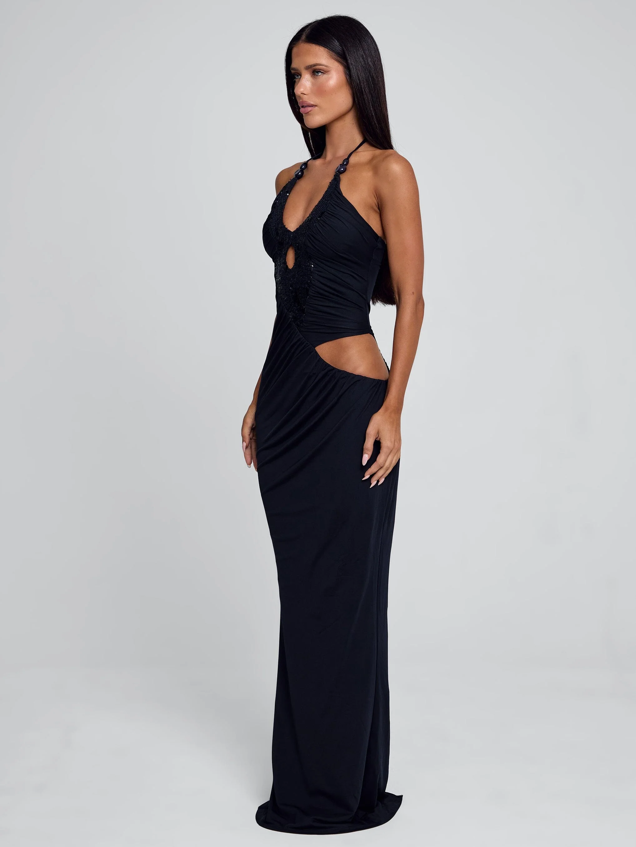 Mutia Maxi Dress Navy