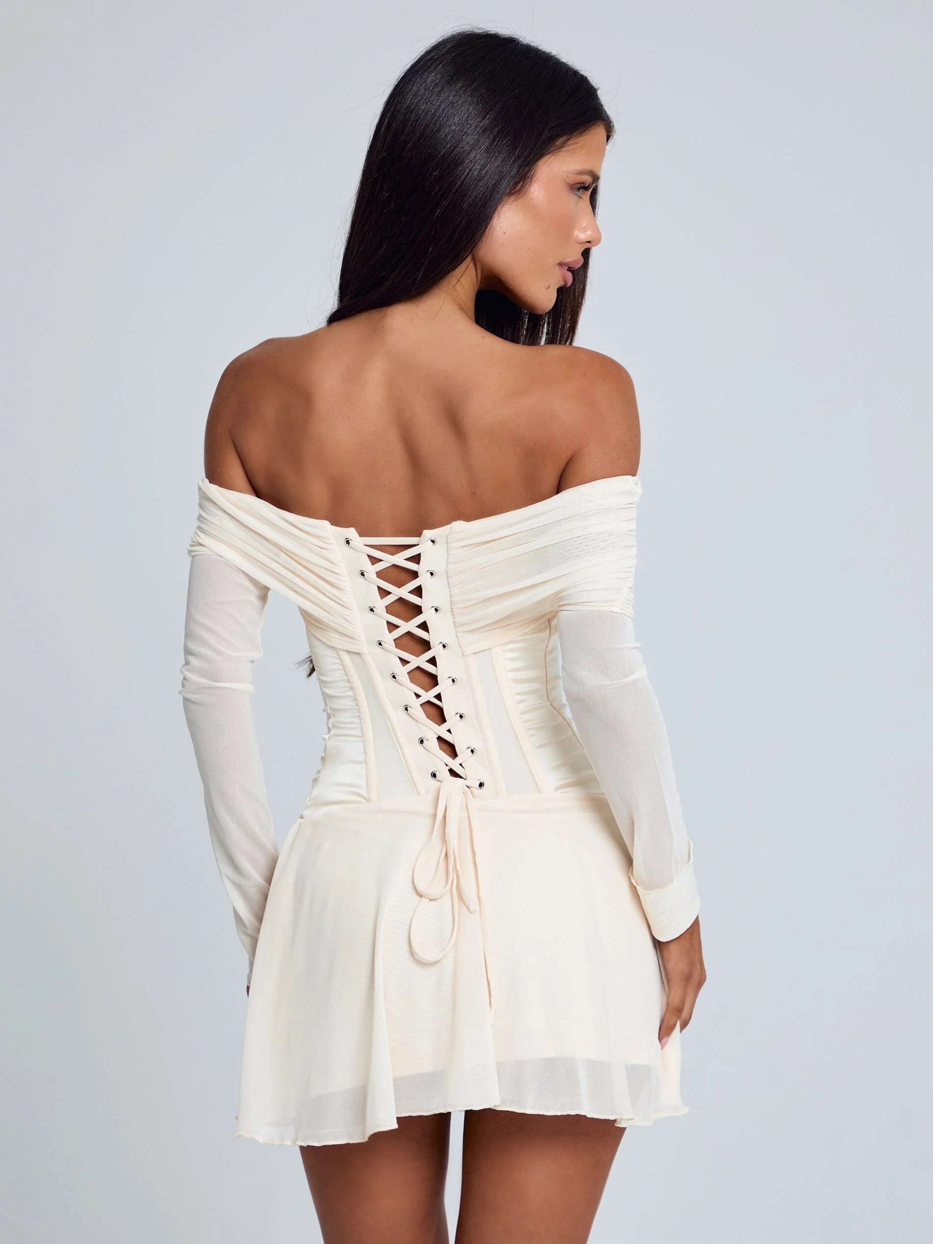 Orla Mini Dress Beige