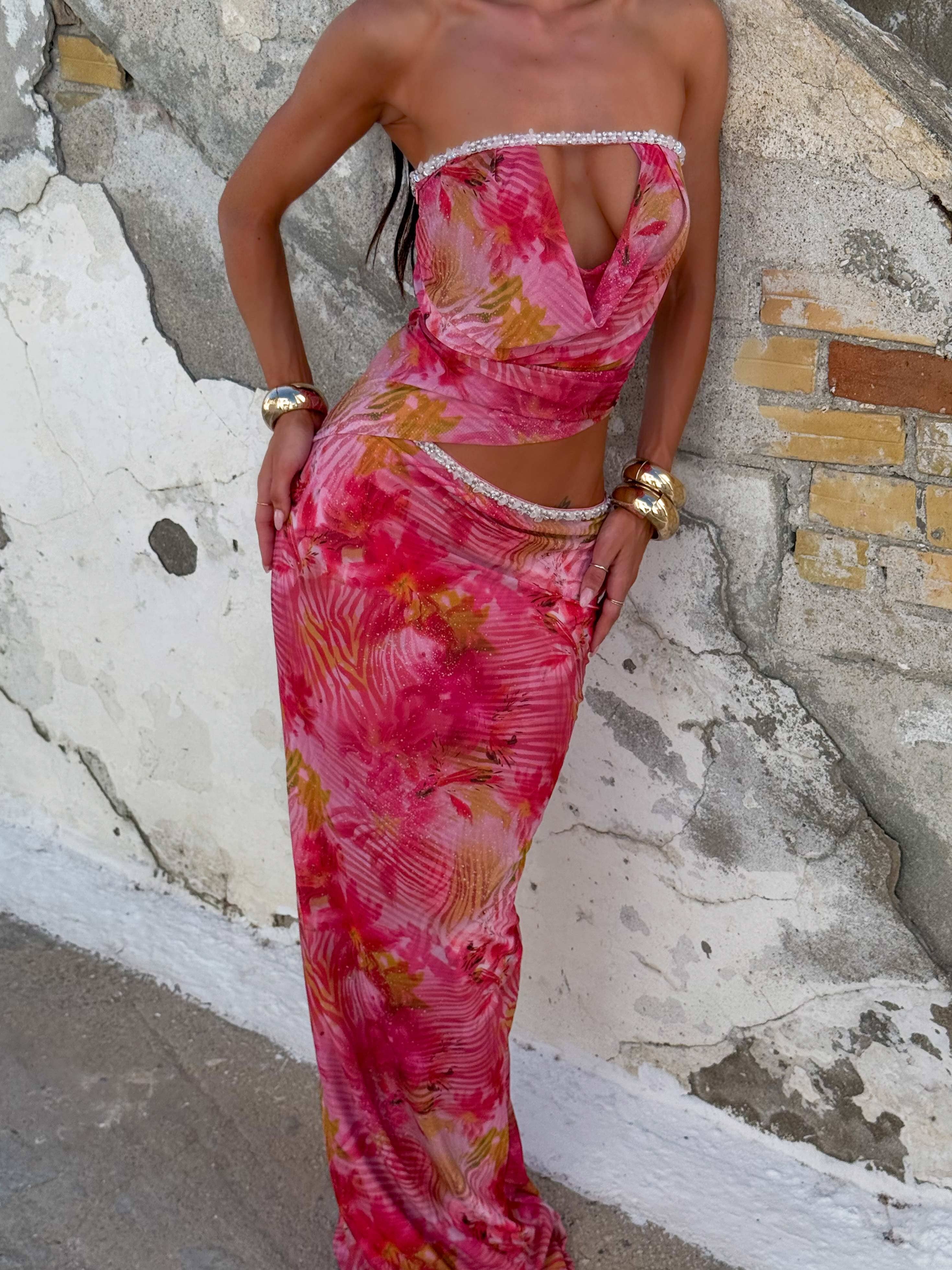 Uma Maxi Dress Pina Colada