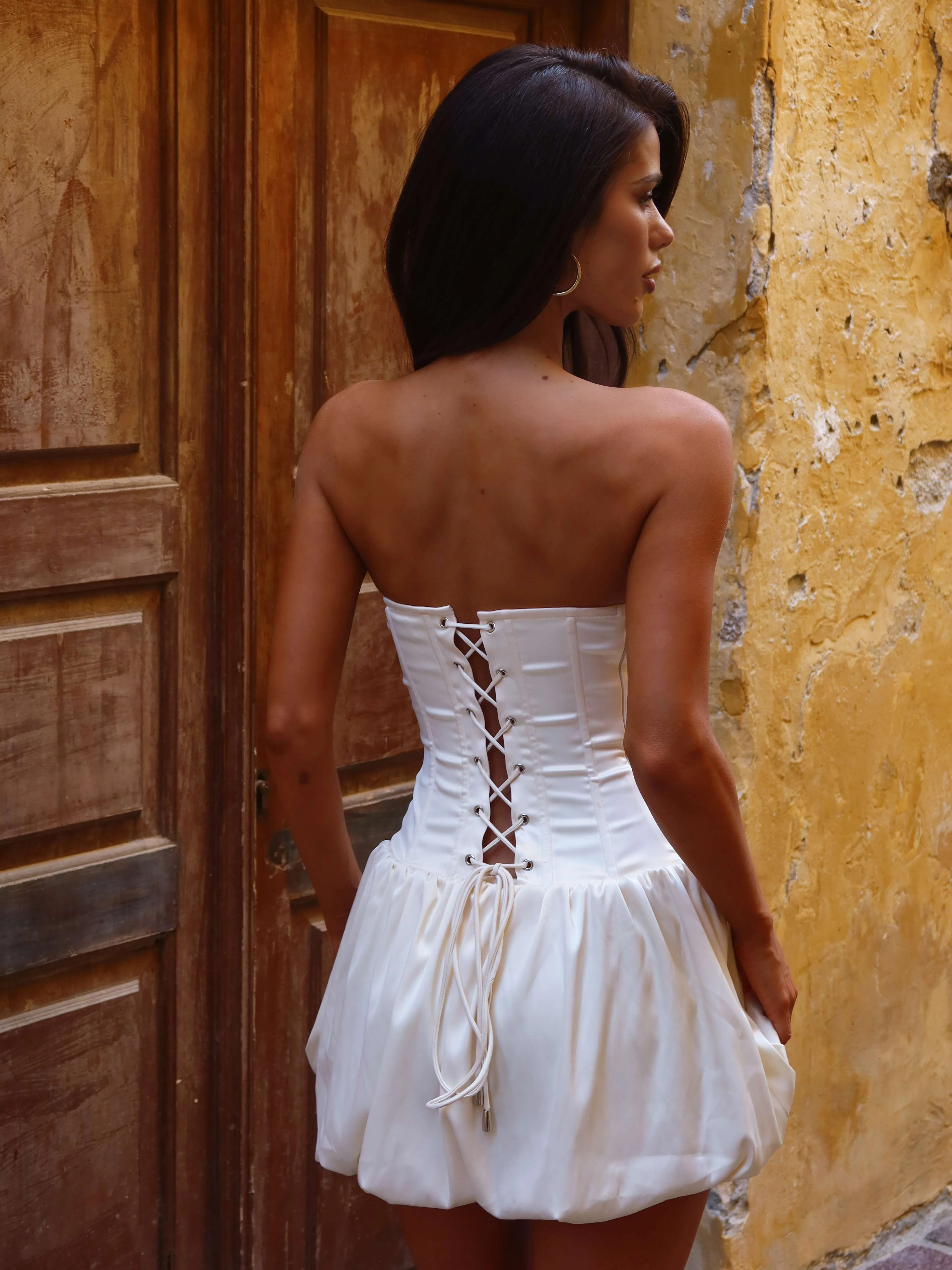 Marta Mini Dress Ivory