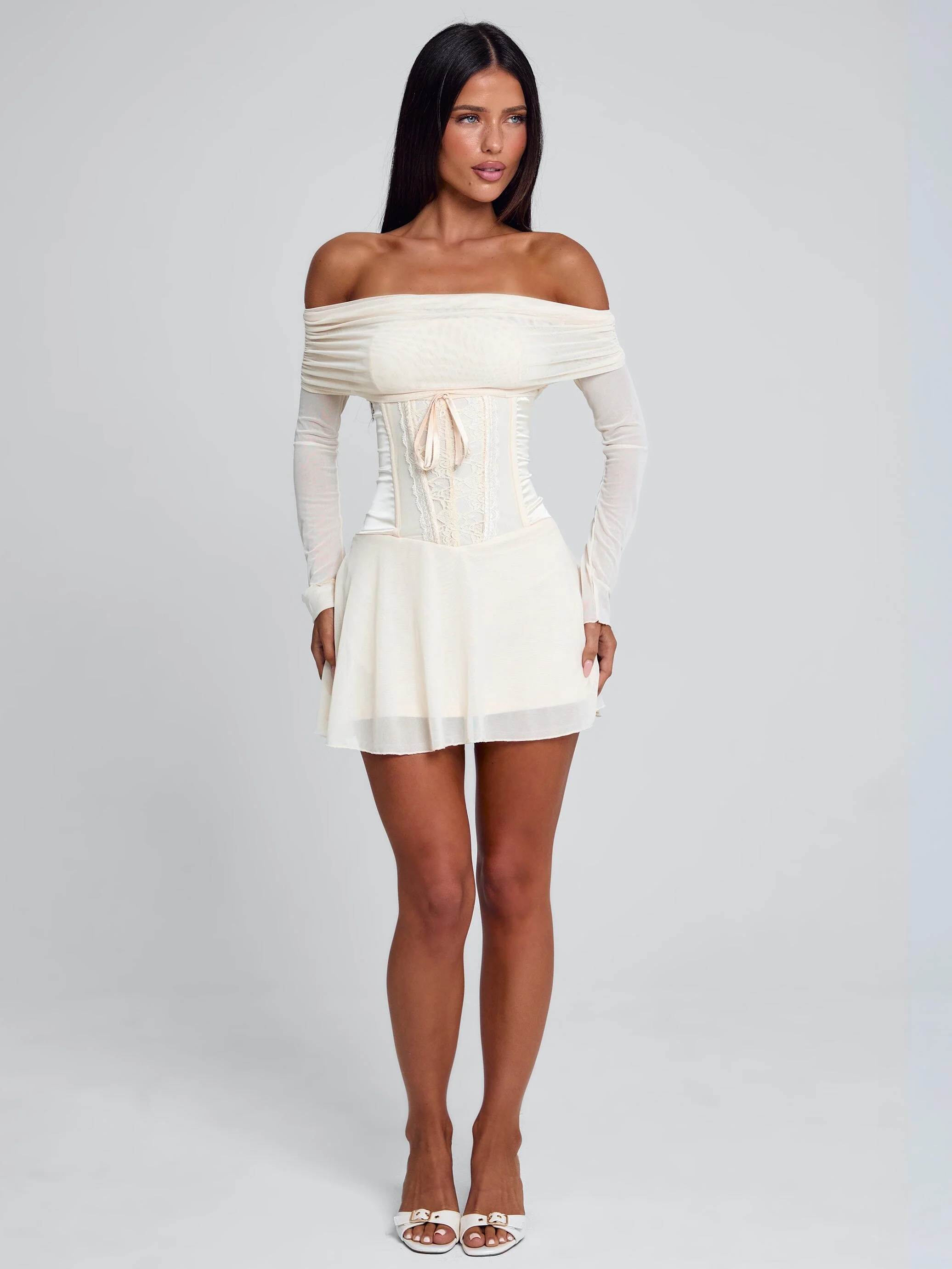 Orla Mini Dress Beige