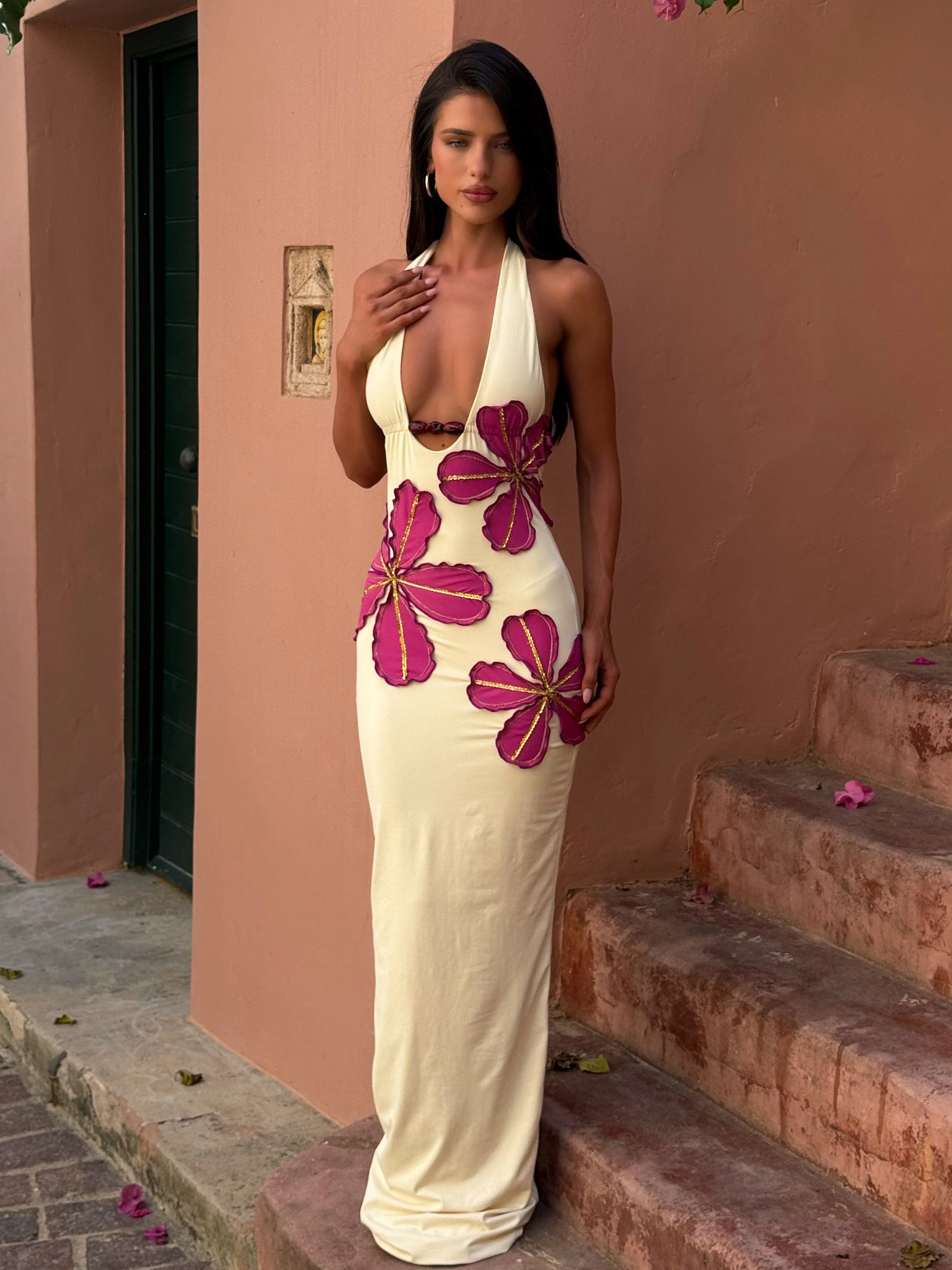 Siya Maxi Dress Butter Cream