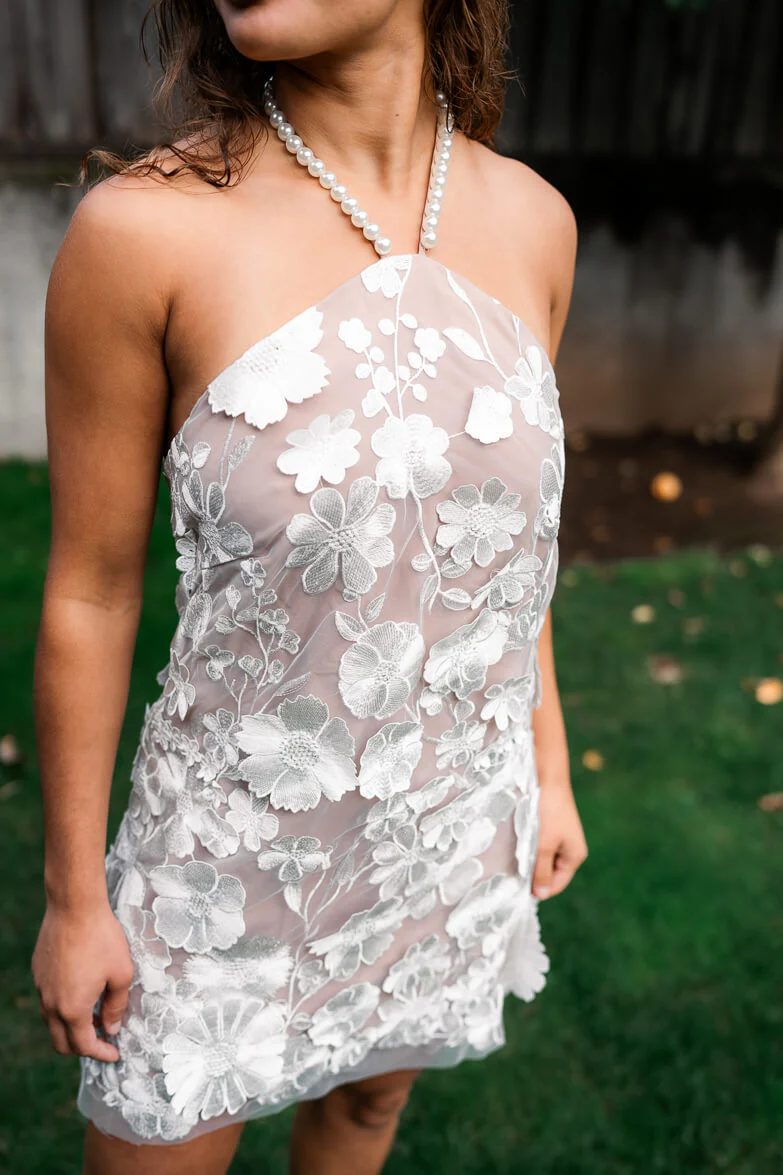 Callista Floral Lace Mini Dress - FINAL SALE