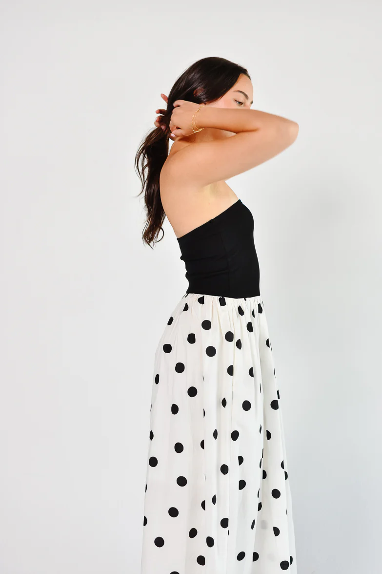 Sofia Polka Dot Maxi Dress