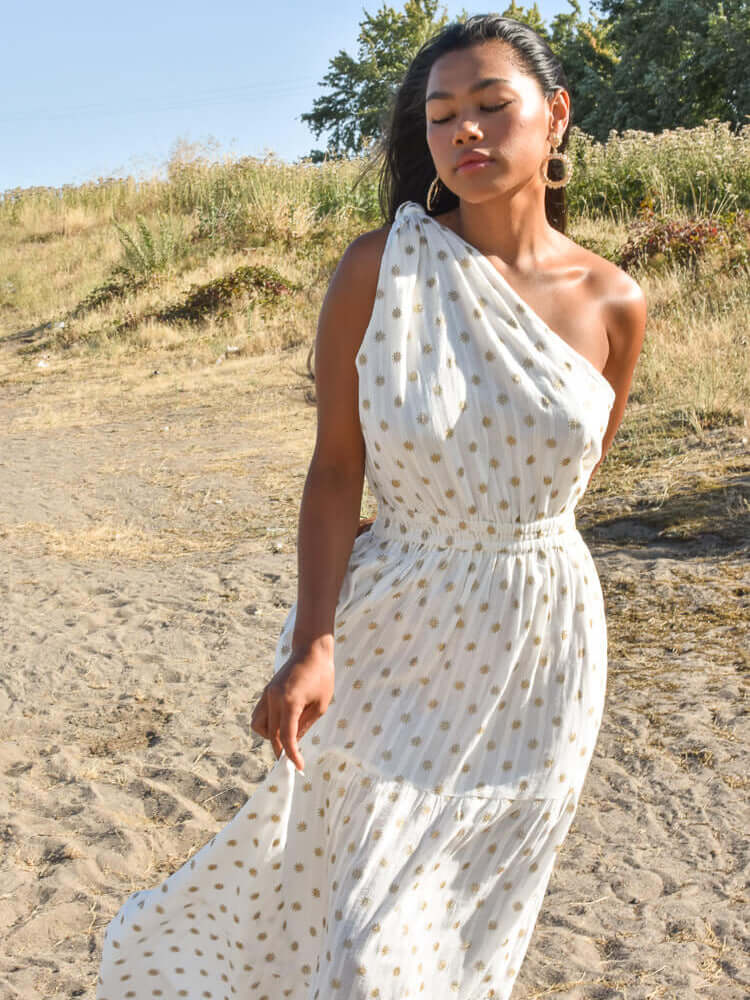 Ellyn Long Dress- Dubai Coconut - FINAL SALE