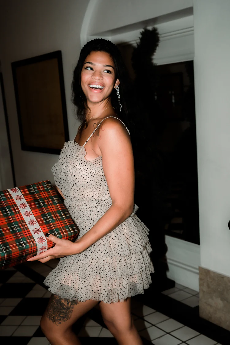 Coquette Polka Dot Tulle Mini Dress - FINAL SALE