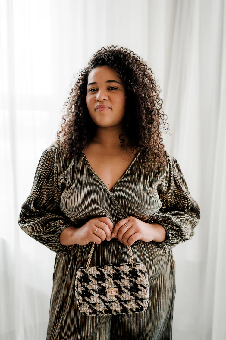 Elenora Metallic Wrap Jumpsuit