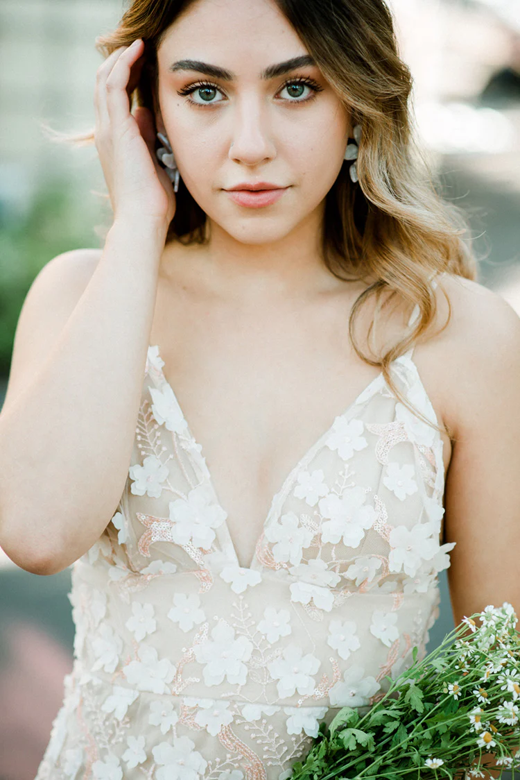 Simone 3D Floral Maxi Dress