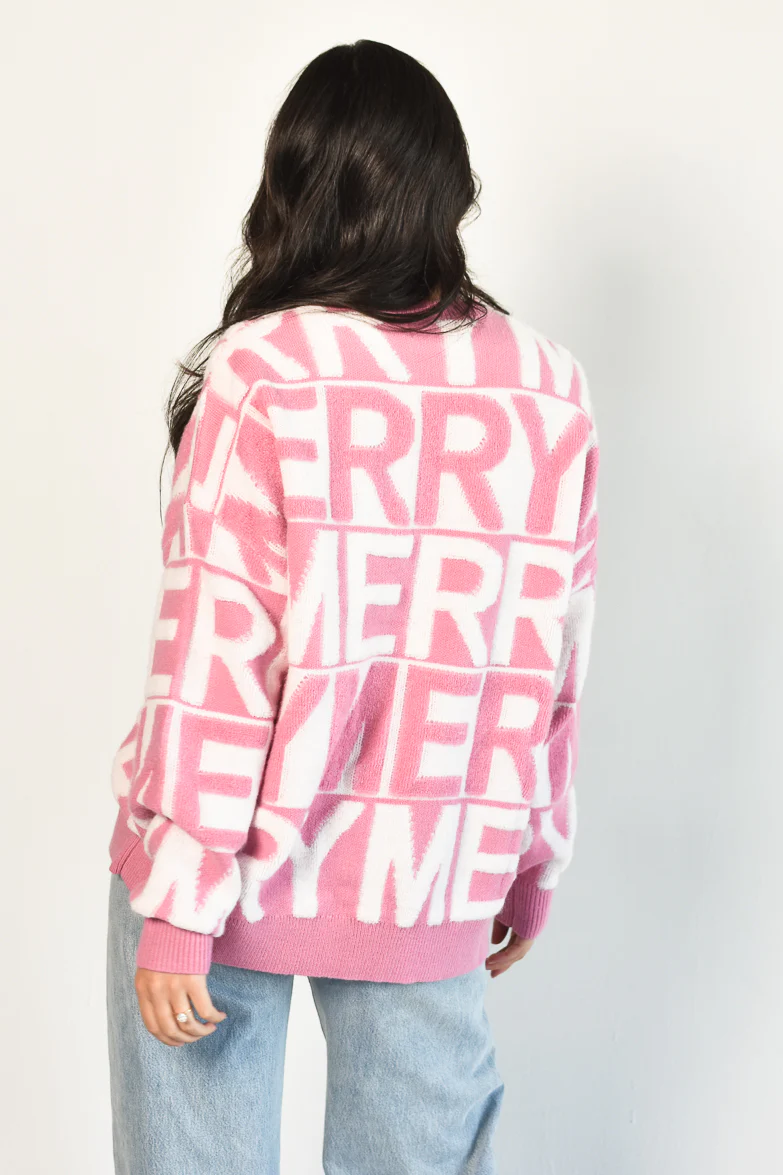 Pink Merry Pullover Sweater