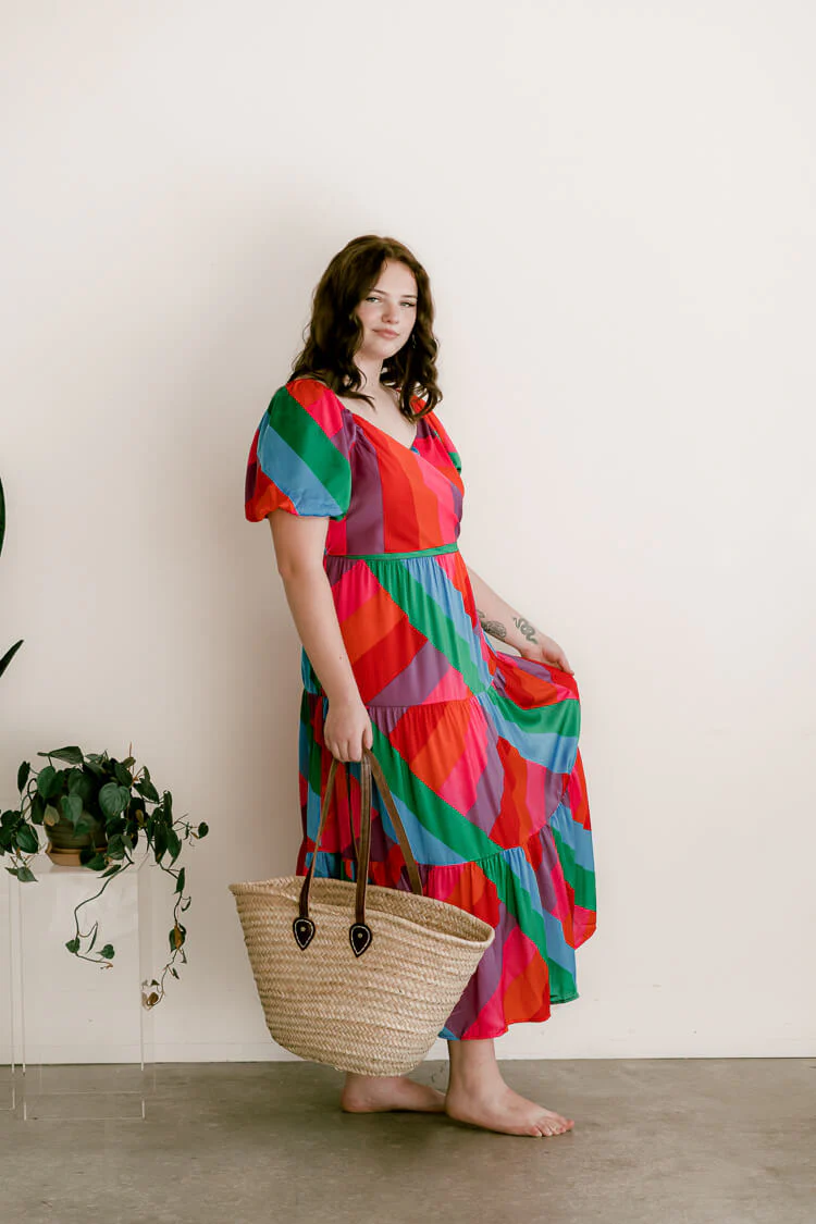 Riviera Maya Rainbow Maxi Dress - FINAL SALE