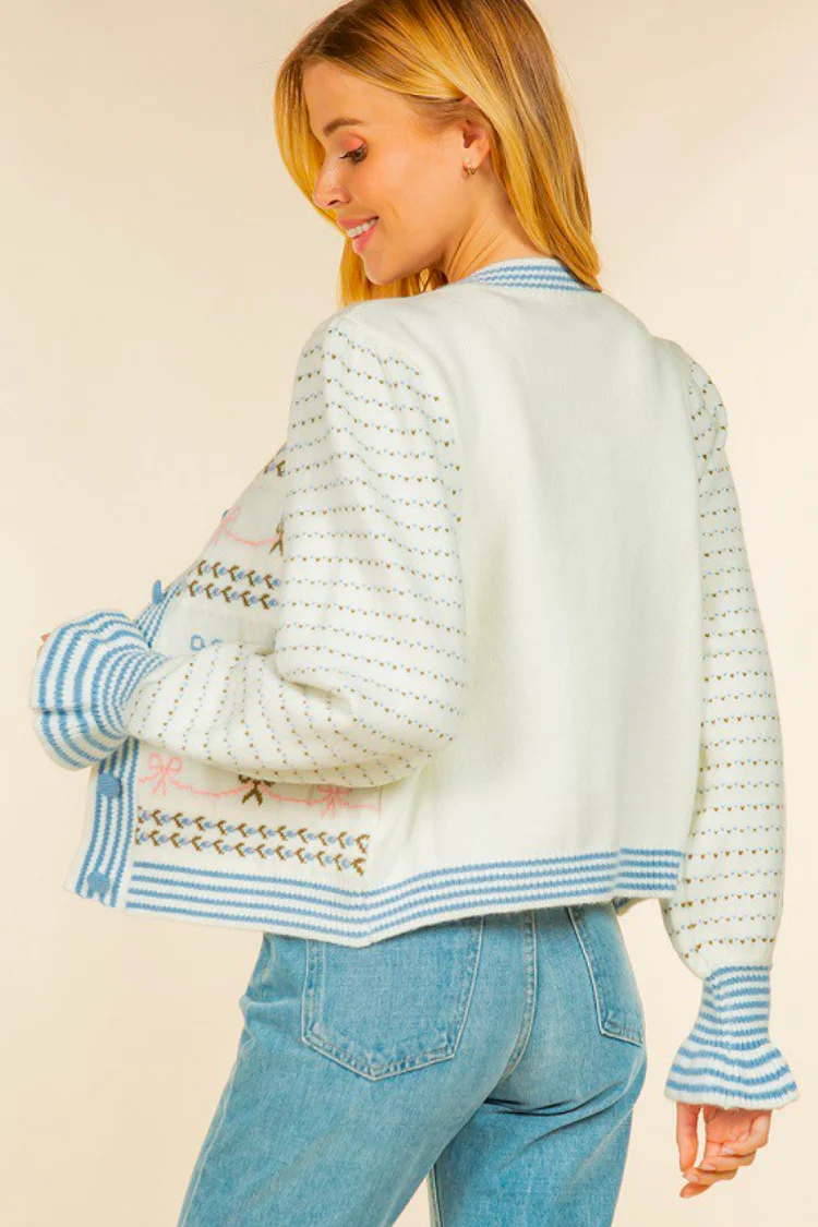 Madison Bow Cardigan