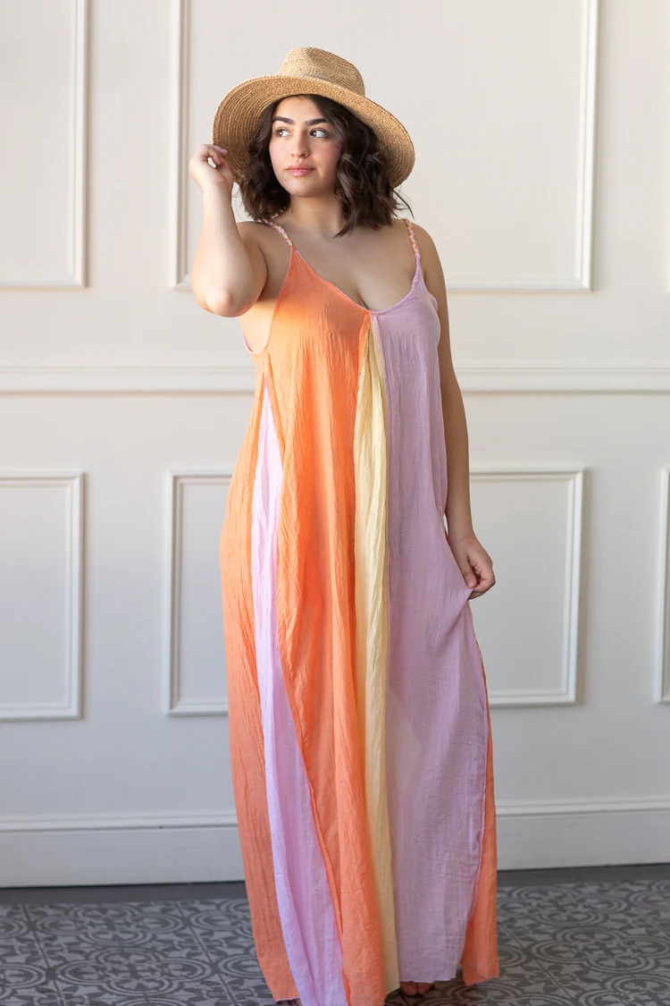 Sunset Dreams Colorblock Maxi - FINAL SALE