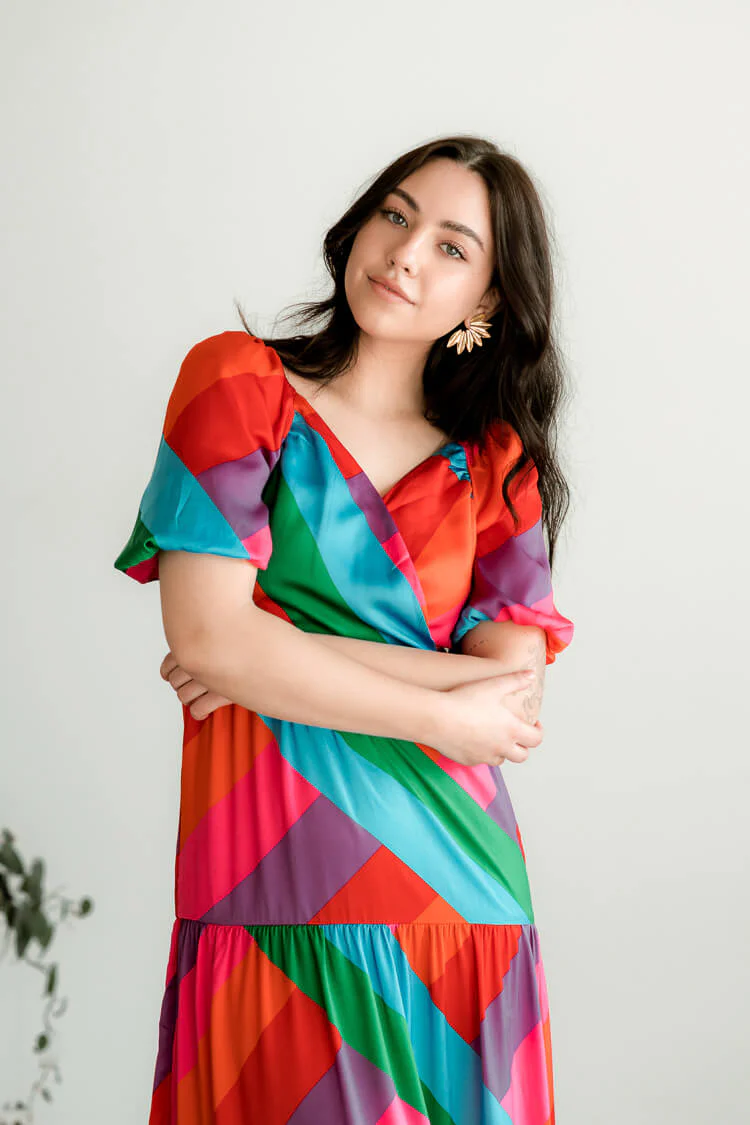 Riviera Maya Rainbow Maxi Dress - FINAL SALE