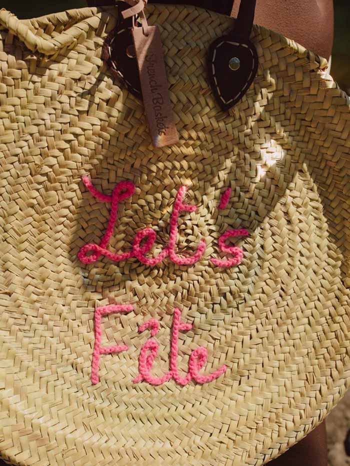 Let's Fête Round Straw Bag