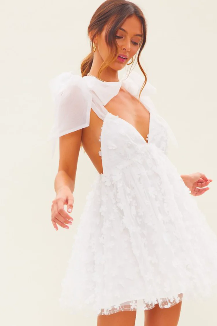 Aria 3D Floral Mini Dress - FINAL SALE