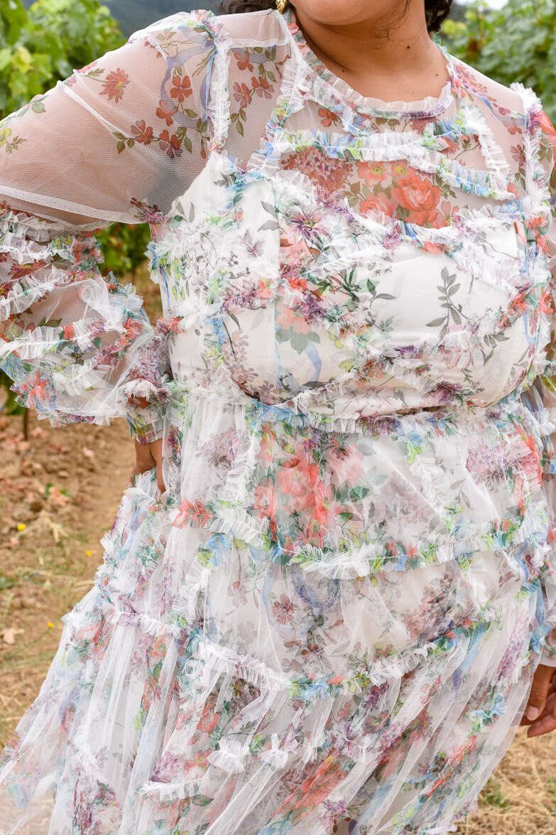 Louise Plus Size Floral Mini Dress