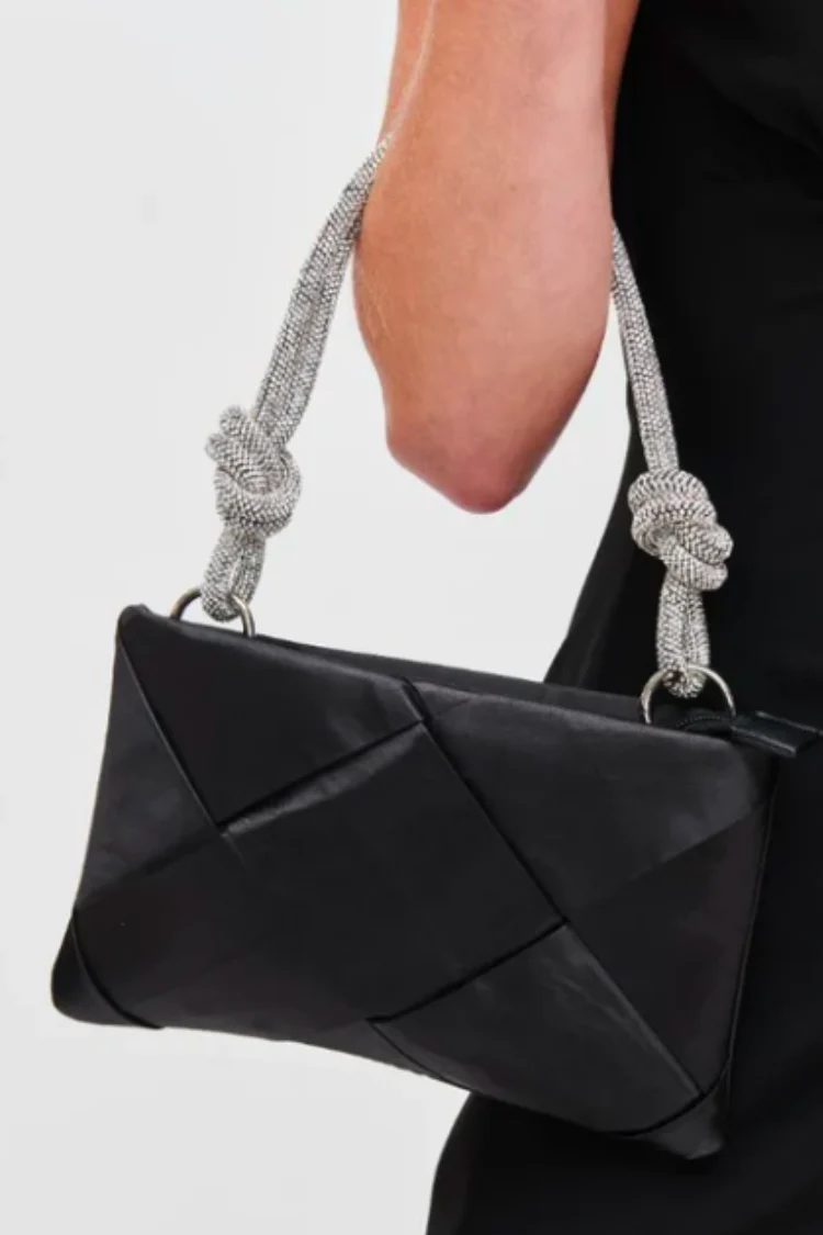 Valkyrie Black Evening Bag