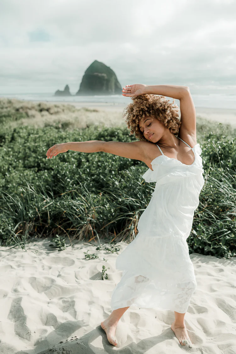 Marie White Tiered Maxi Dress