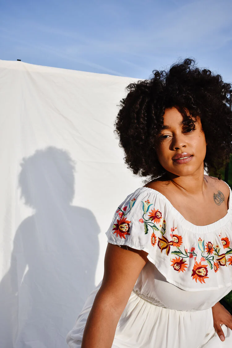 Punta Mita Off the Shoulder Embroidered Maxi Dress