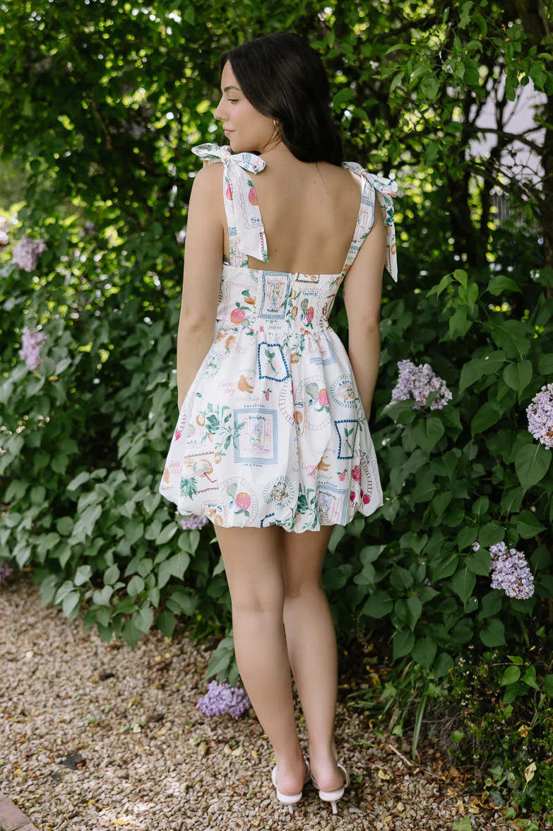 Le Fragole Print Mini Dress - FINAL SALE