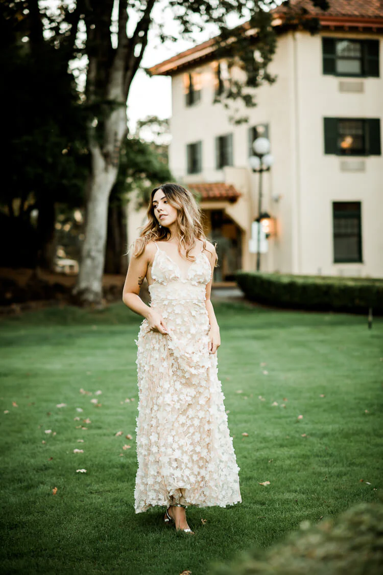 Simone 3D Floral Maxi Dress