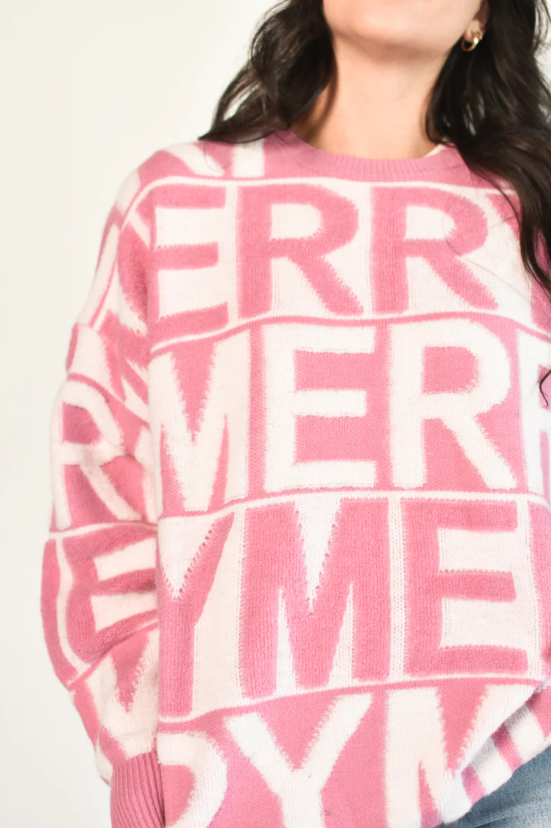 Pink Merry Pullover Sweater