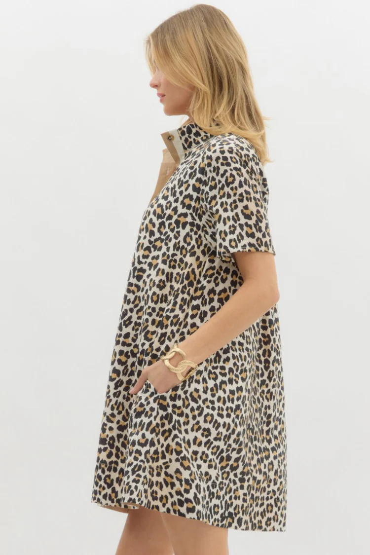 Concrete Jungle Leopard Shirtdress