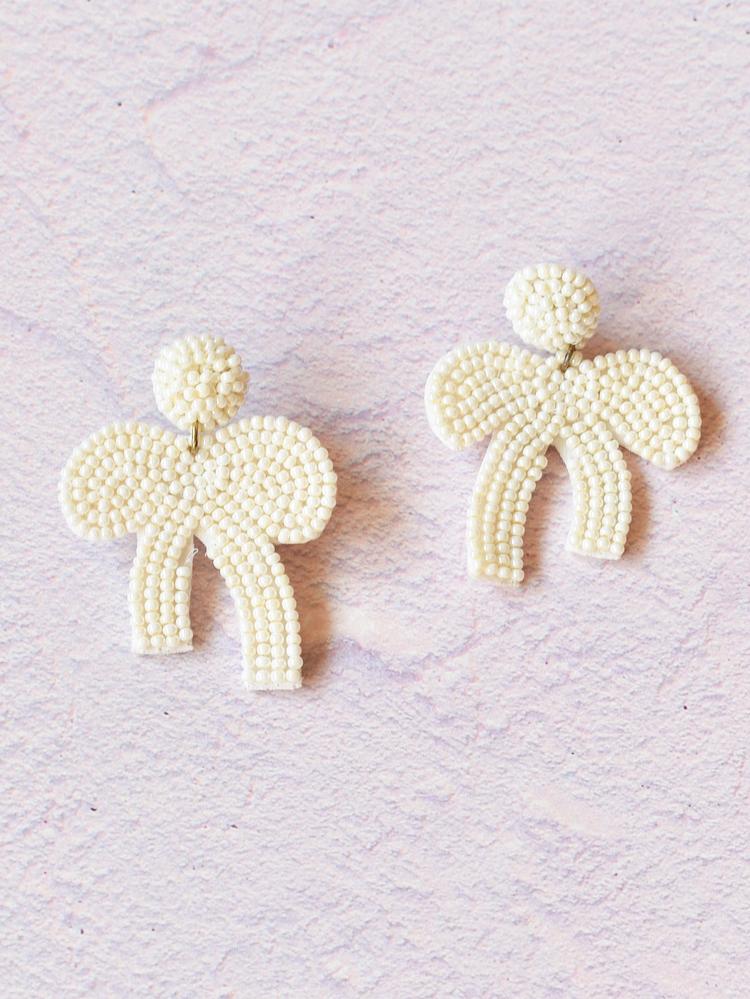 Valentina Beaded Bow Earrings