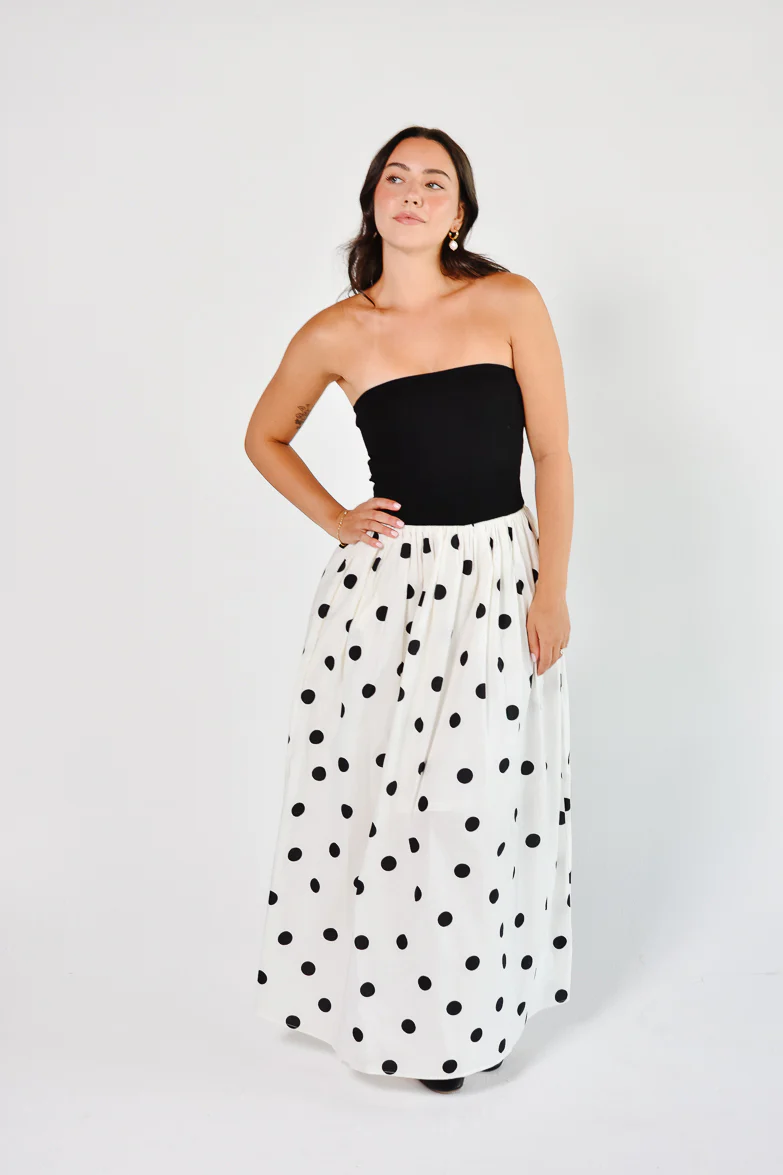 Sofia Polka Dot Maxi Dress