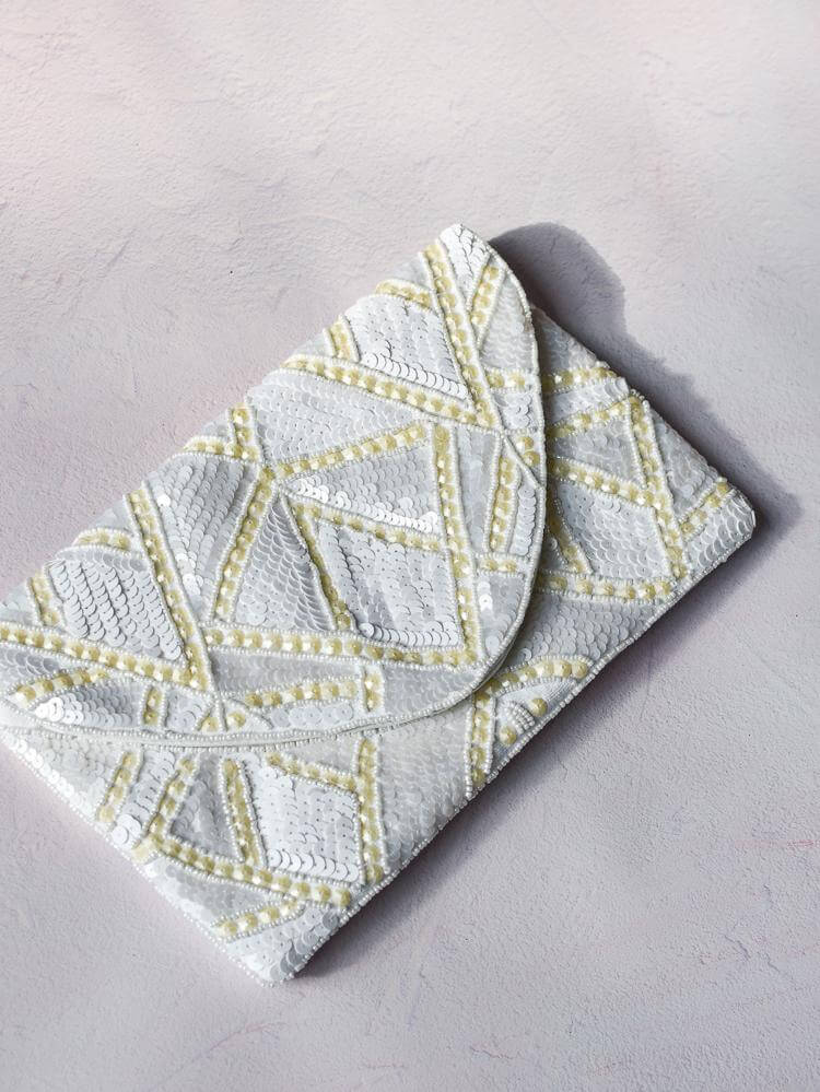 Geo Beaded Clutch  - FINAL SALE