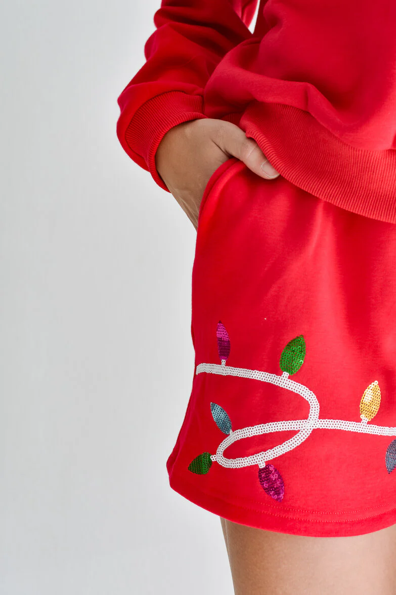 Merry Holiday Lights Red Lounge Set - FINAL SALE